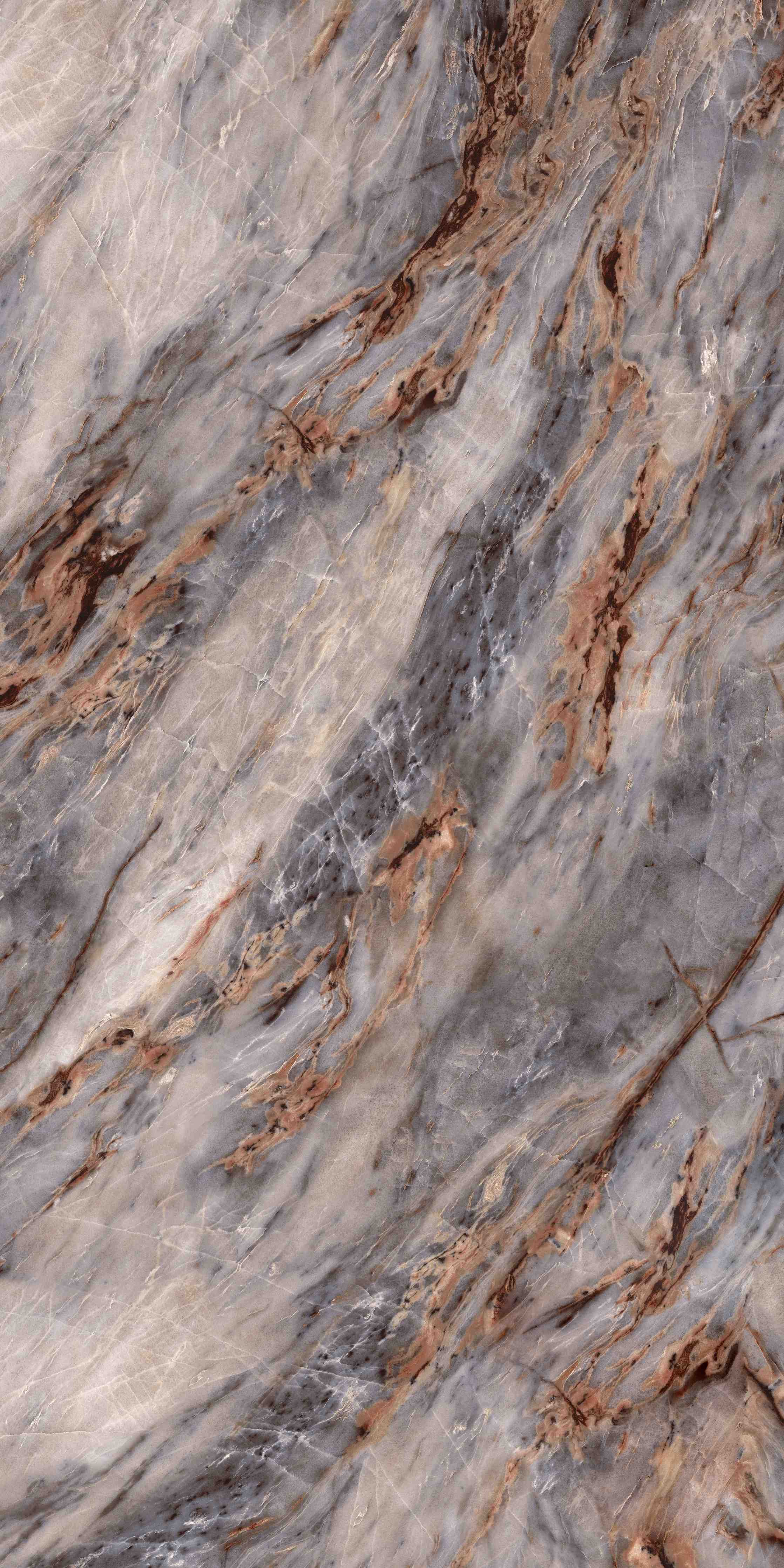 Duschrückwand-Marmorartige Struktur in Grau und Braun