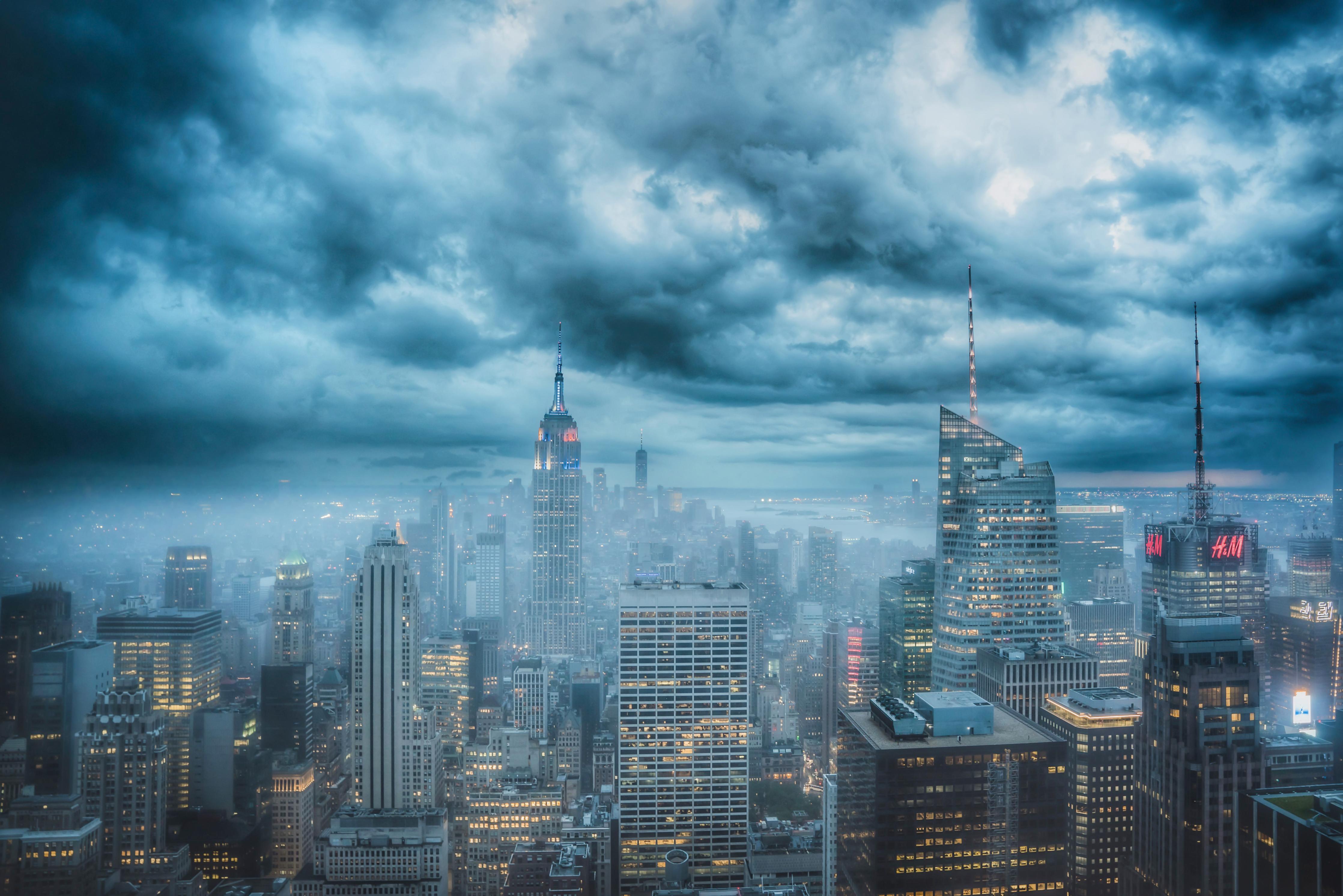 Duschrückwand-New York Skyline