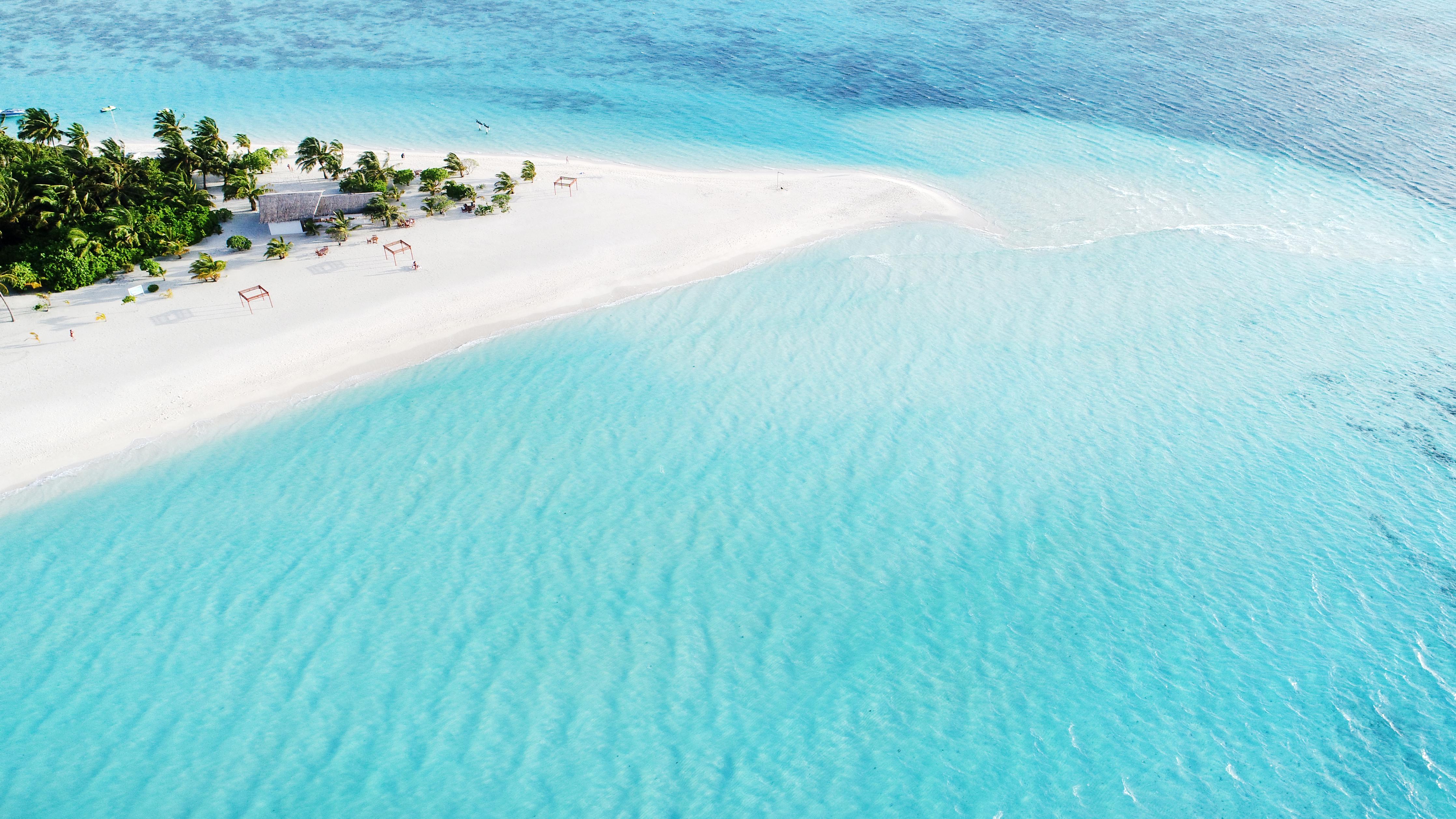 Duschrückwand-Paradiesischer Strand in den Malediven