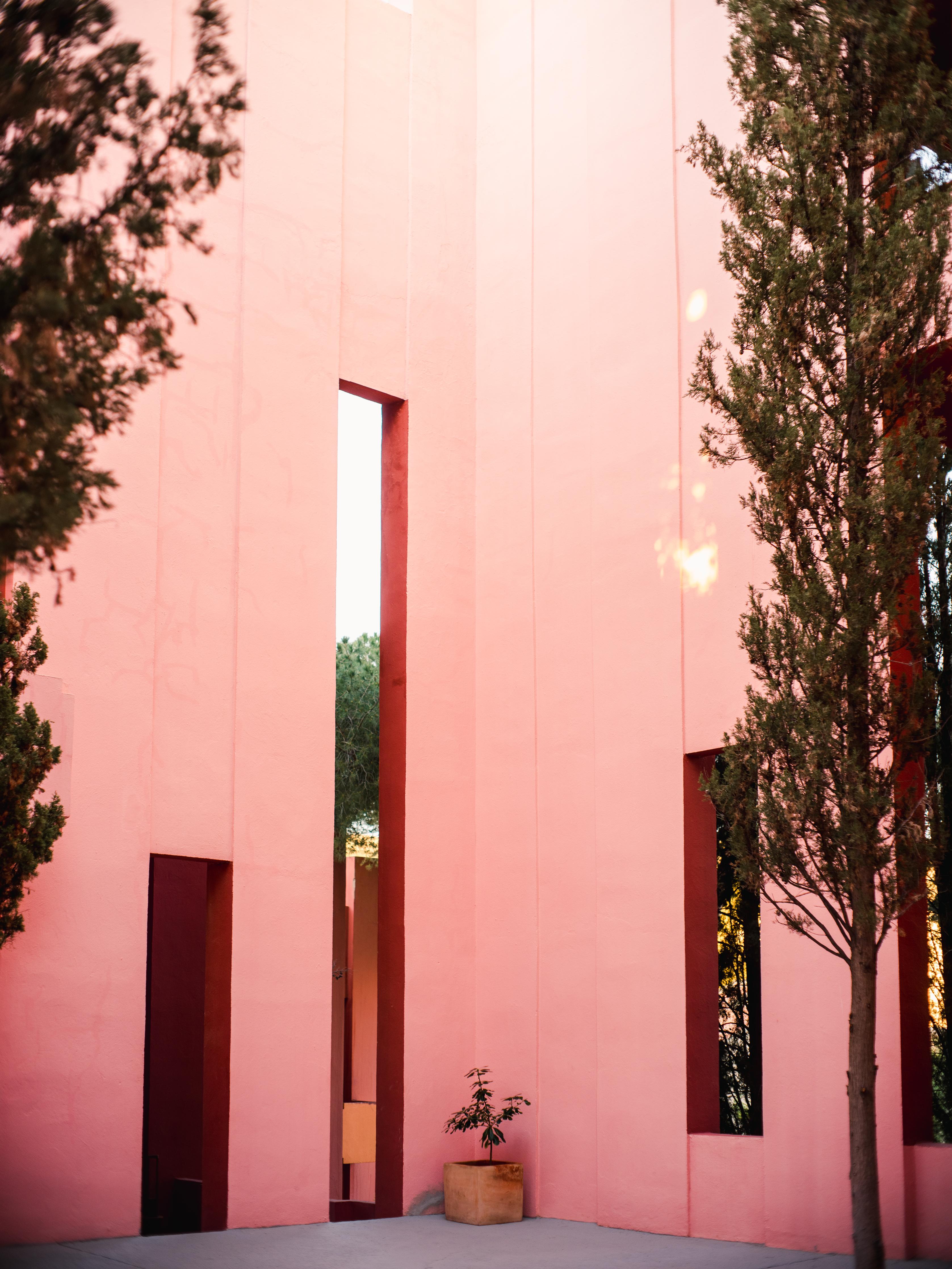 Duschrückwand-Pink-Rote Muralla Roja Fotografie