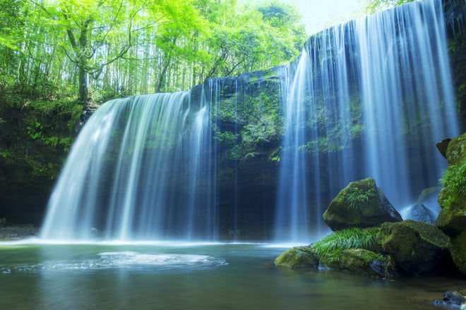 Duschrückwand - Prächtiger Nabigataki-Wasserfall