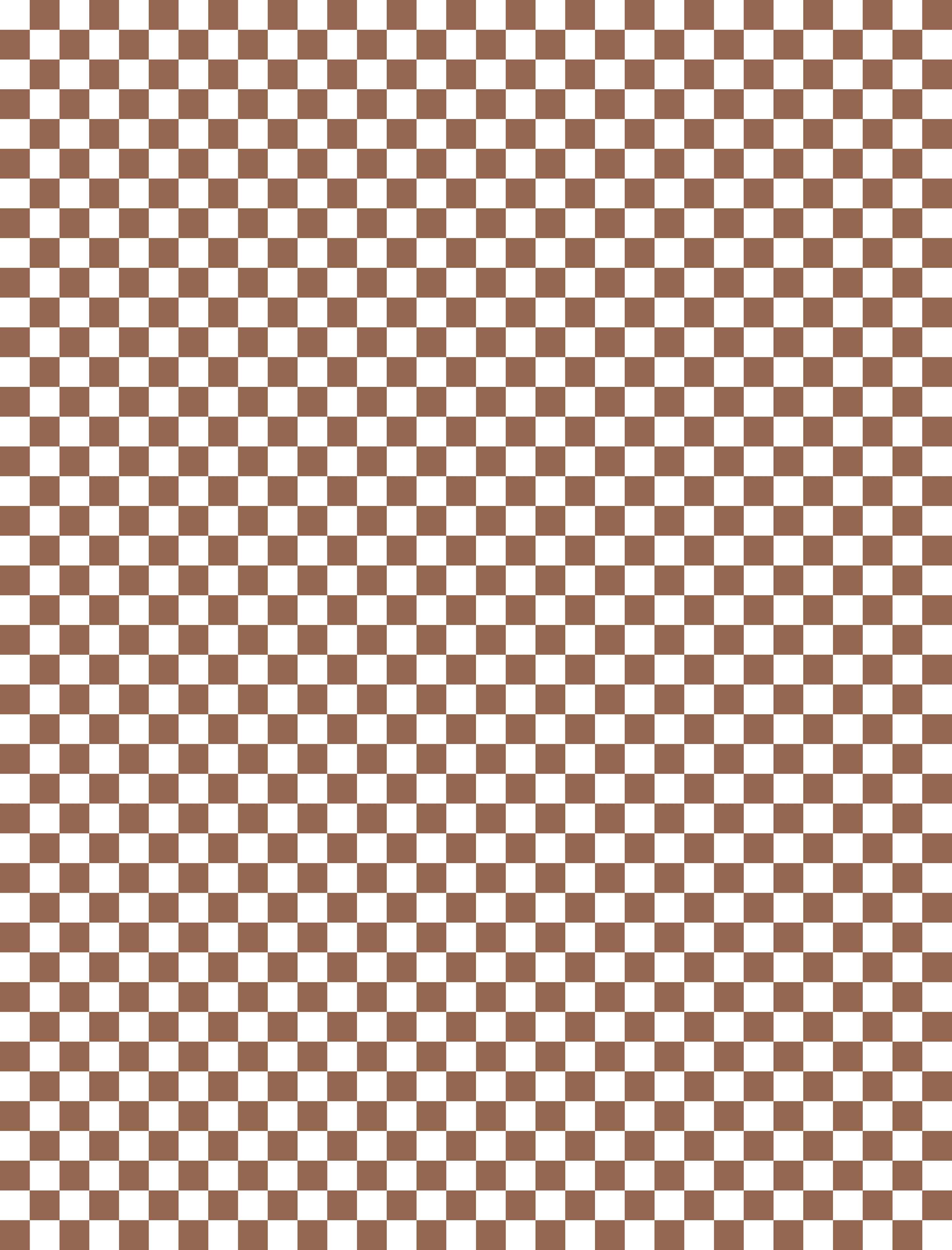 Duschrückwand-Retro-Karo-Muster in Braun Weiß