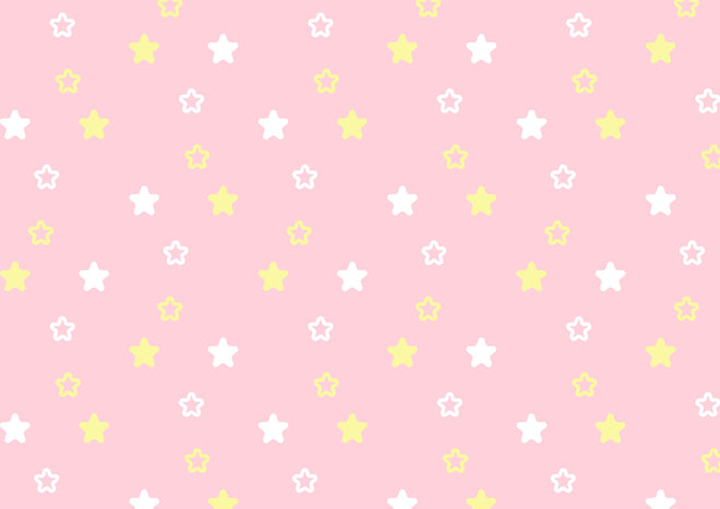 Duschrückwand - Rosafarbener Hintergrund mit gelben Sternen