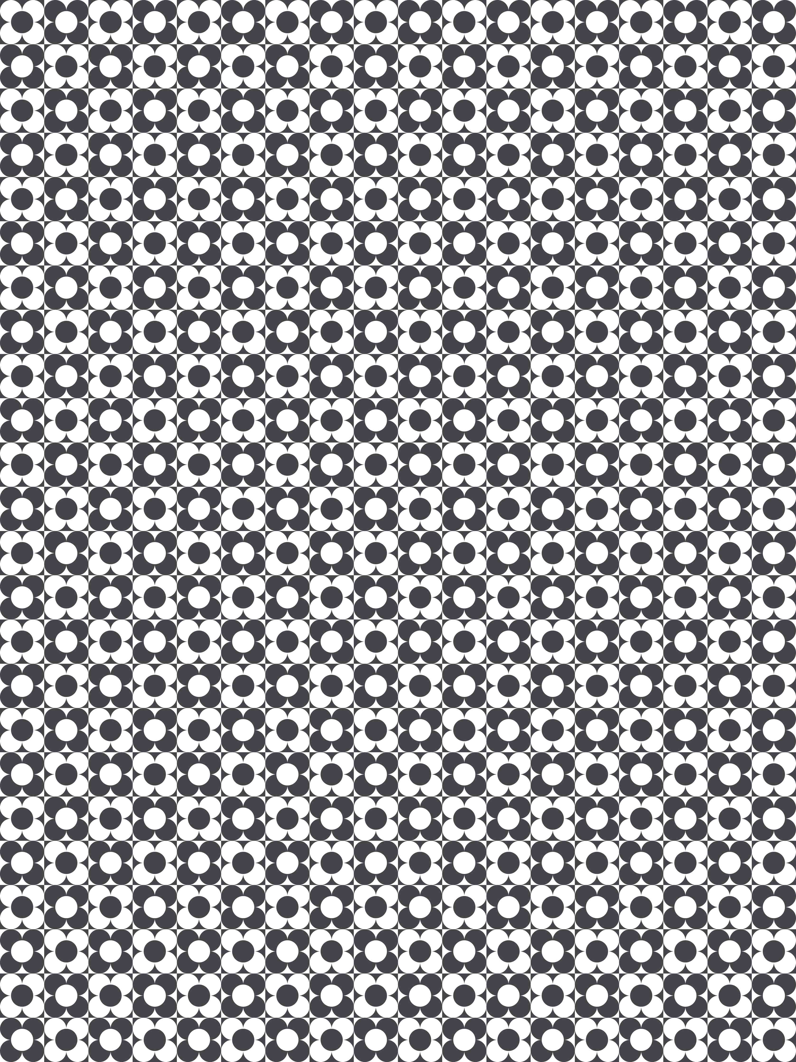 Duschrückwand-Schwarze und Weiße geometrische Blümchenmuster