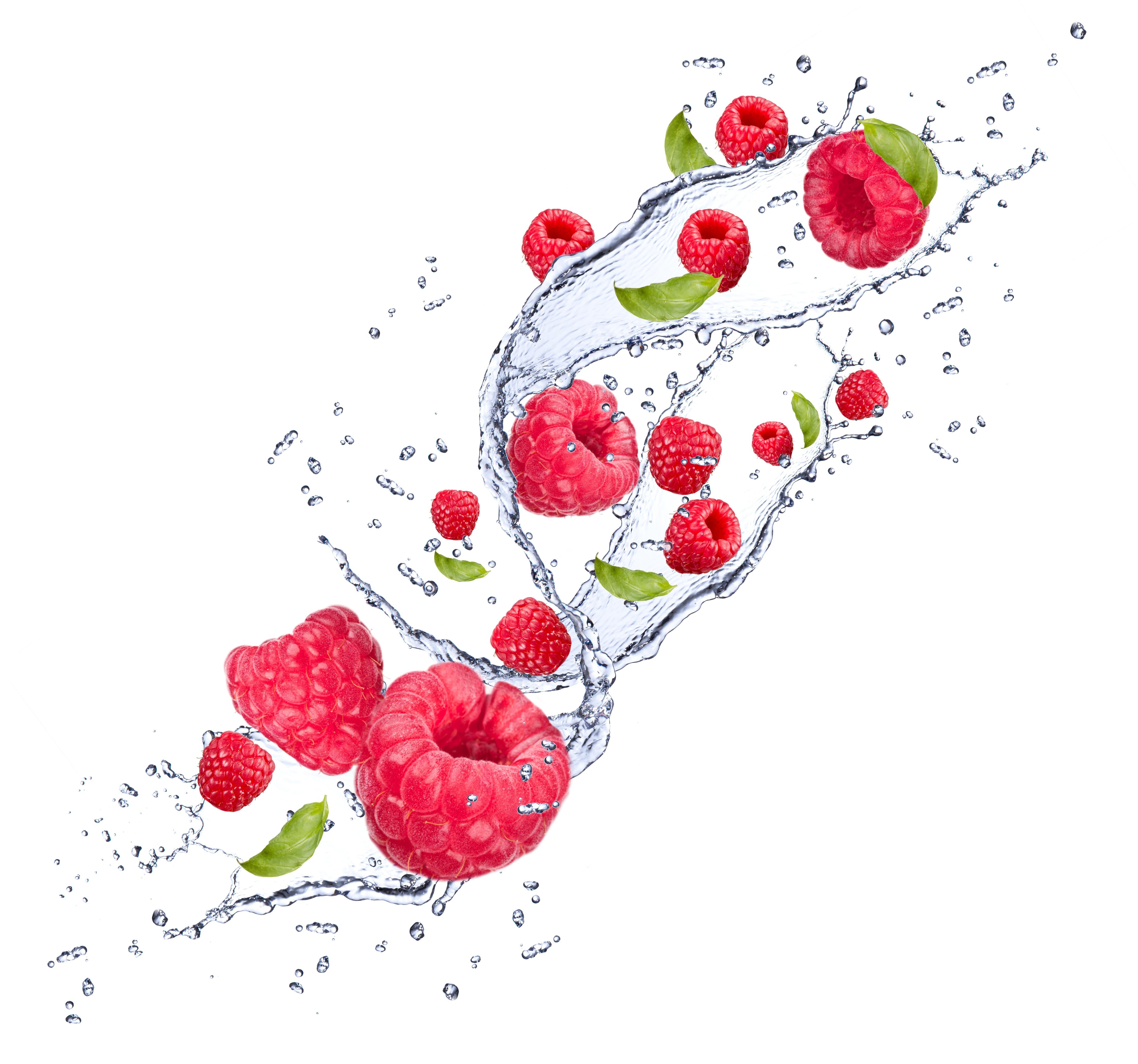 Duschrückwand-Spritzige Erdbeeren