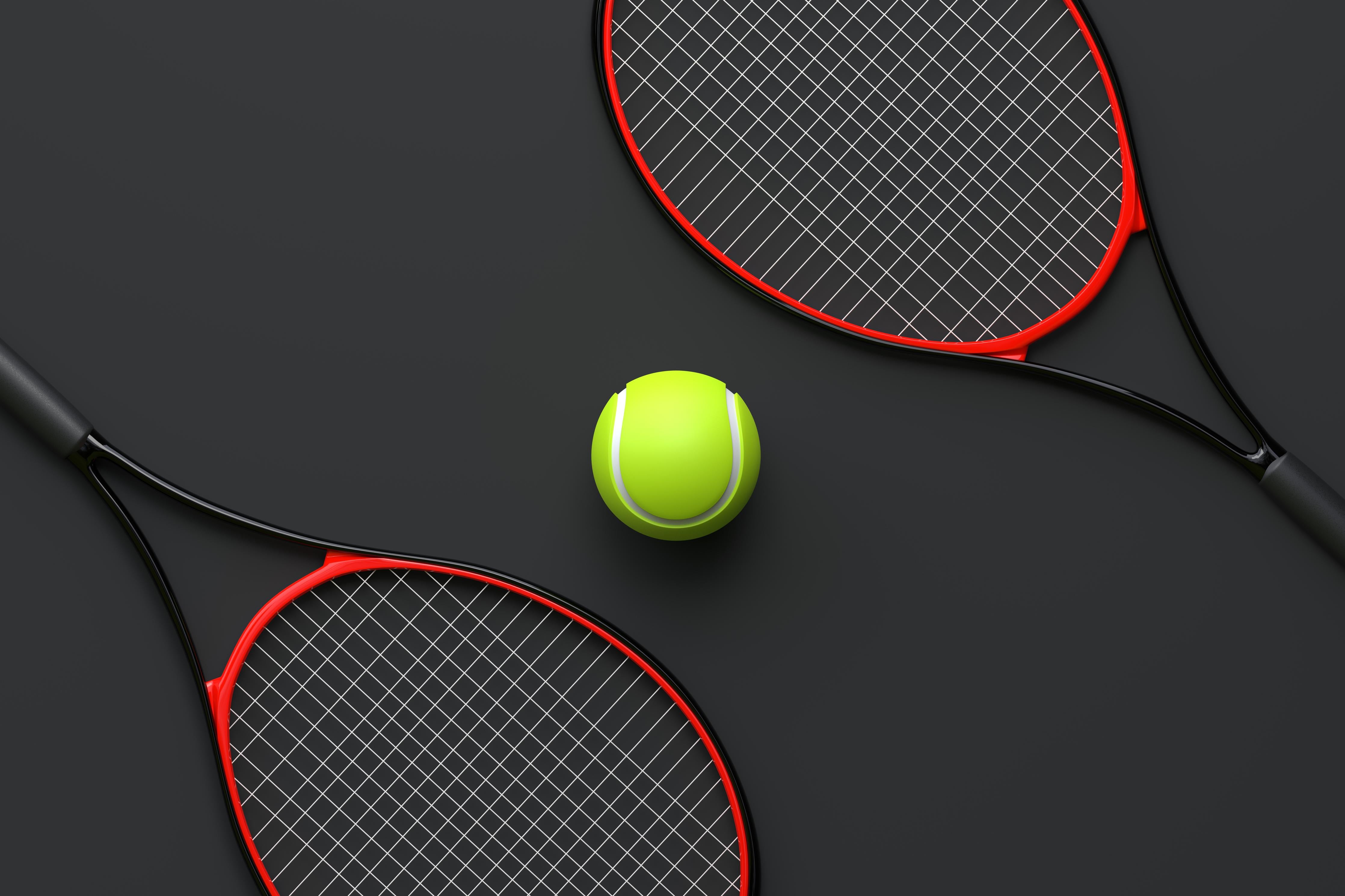 Duschrückwand-Tennis - 3D Render