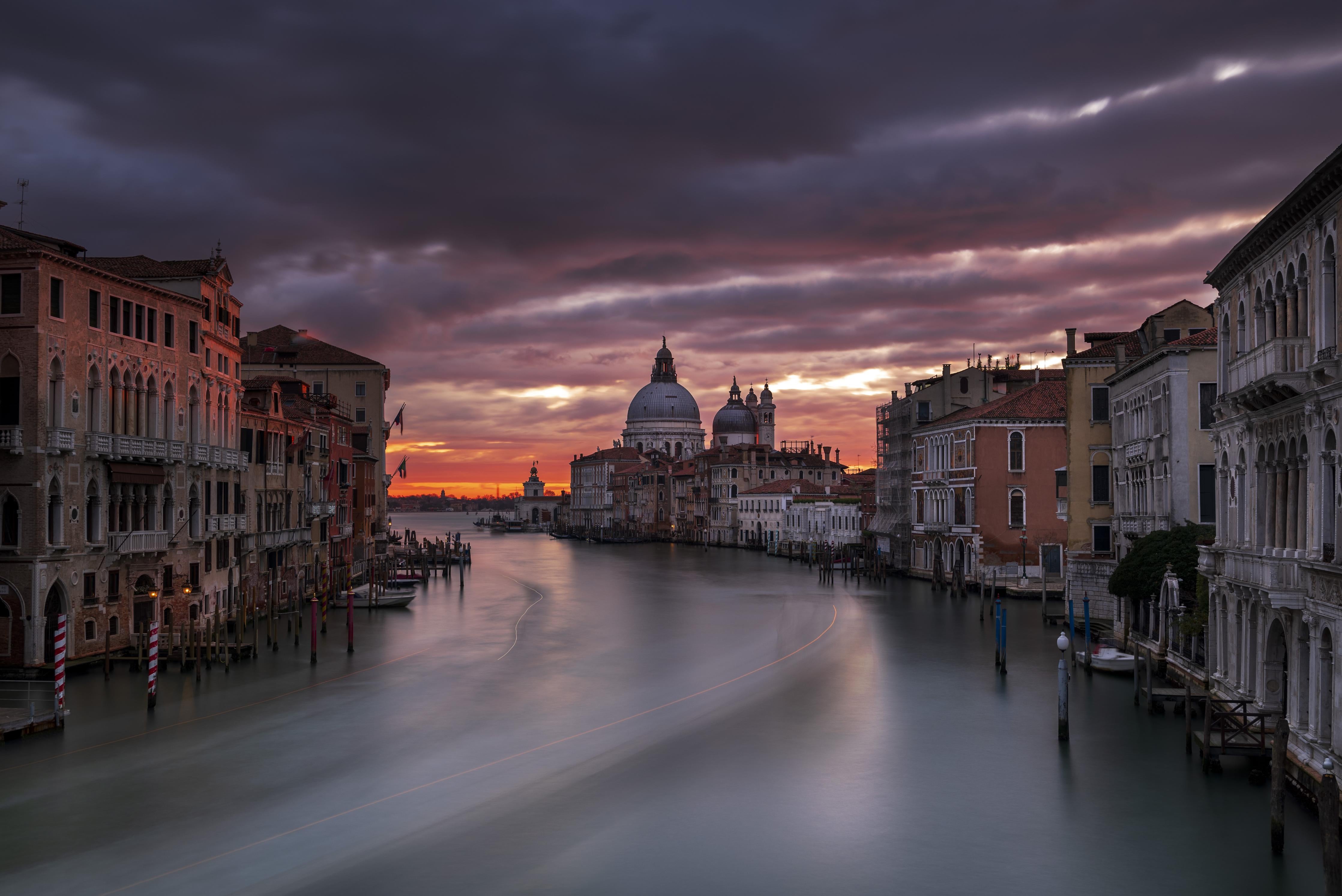 Duschrückwand-Venedig - Sonnenaufgang