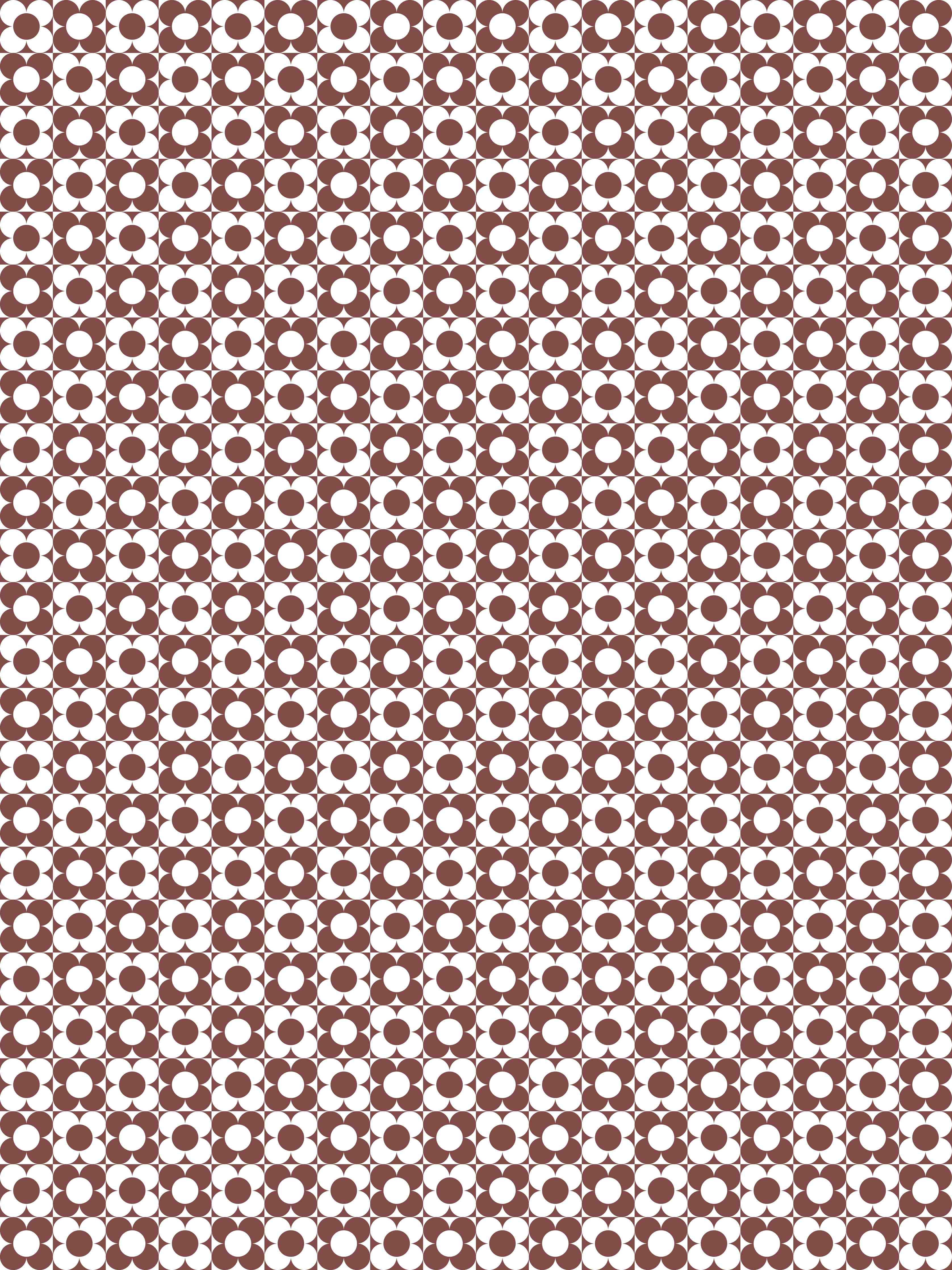 Duschrückwand-Vintage-Muster in Braun und Weiß