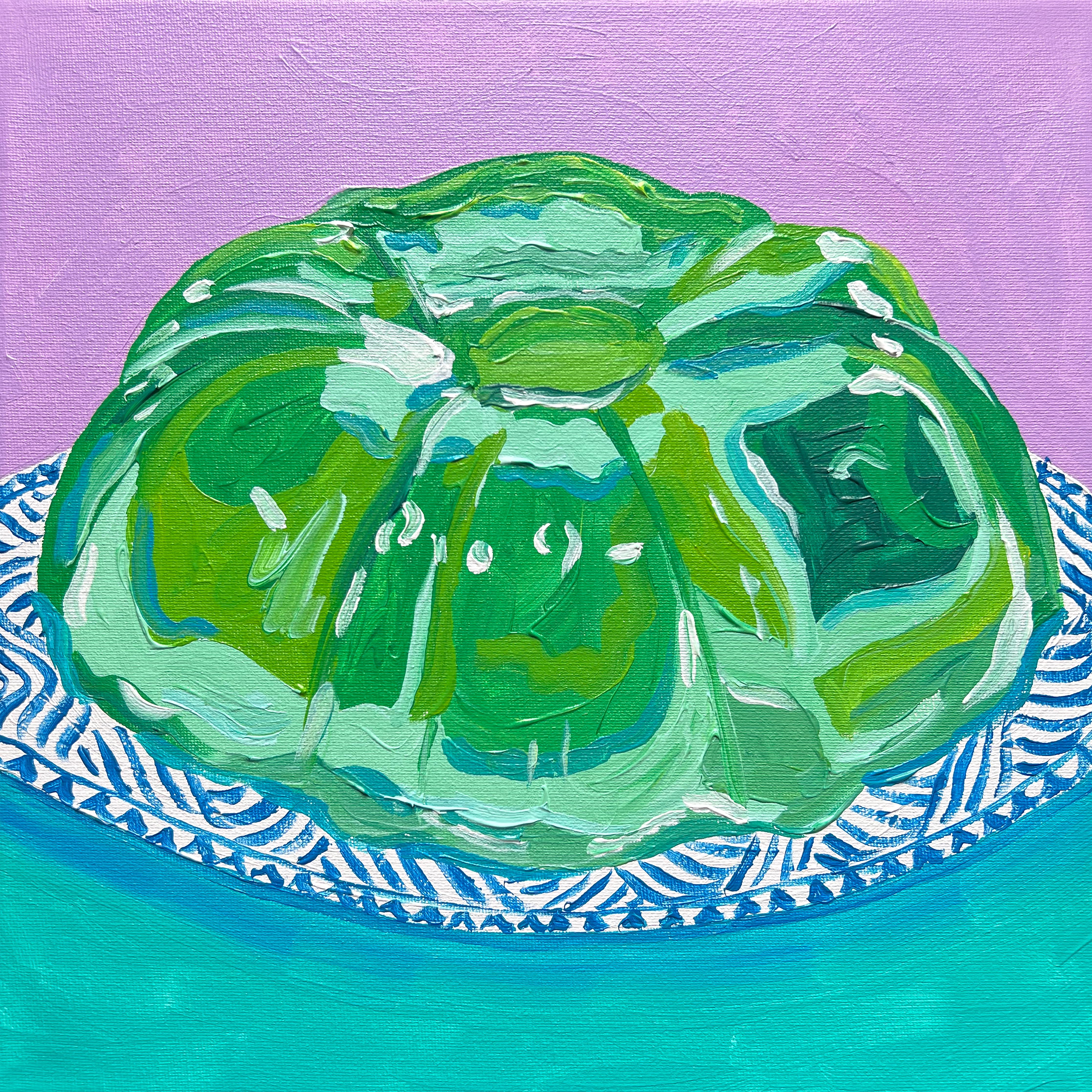 Duschrückwand-Wackelpudding - Acryl Gemälde