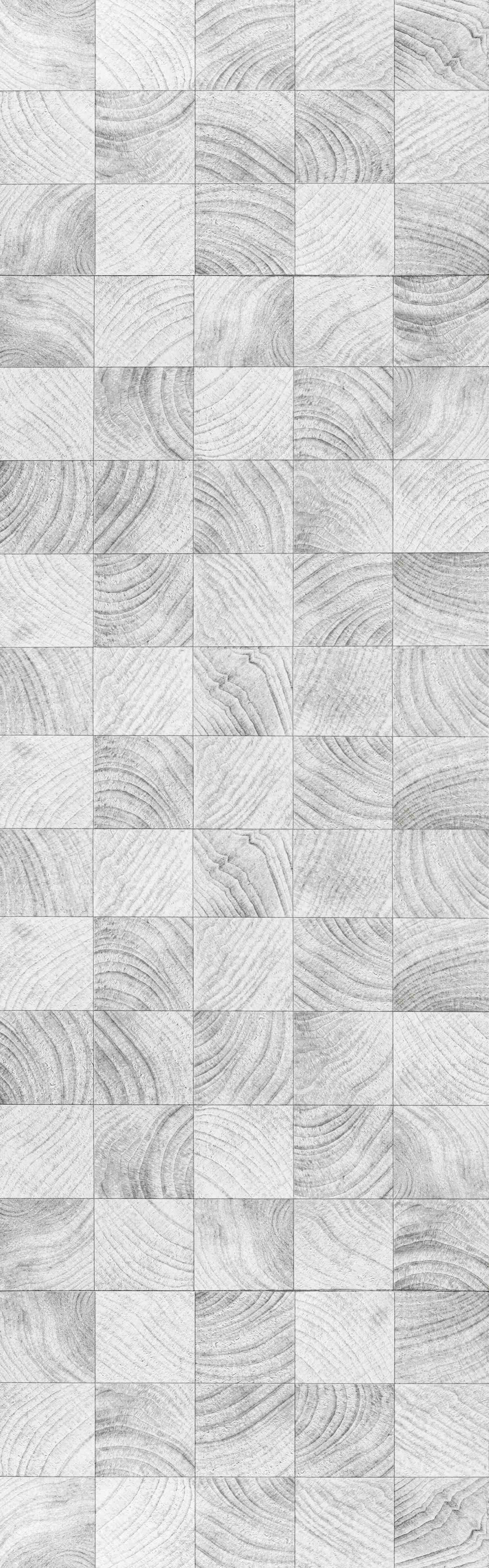 Duschrückwand-Weiße Holzmaserung mit Grautönen