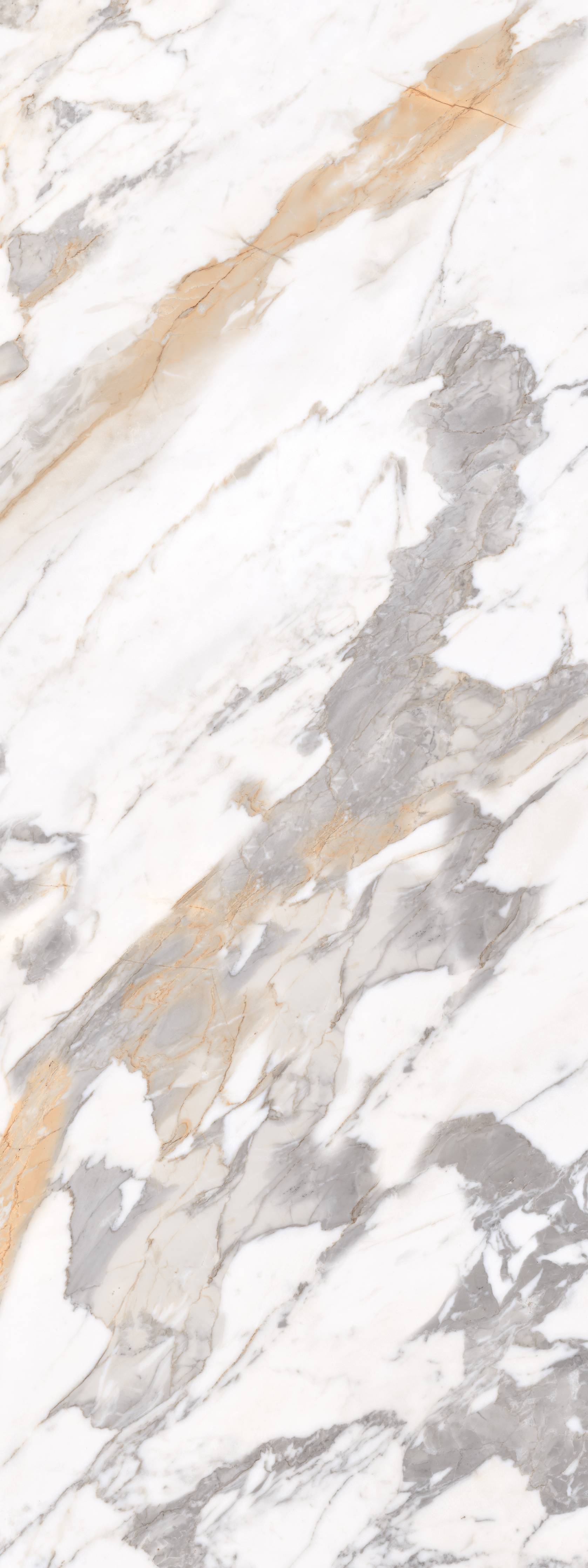 Duschrückwand-Weiße Marmor-Textur mit goldenen und grauen Akzenten