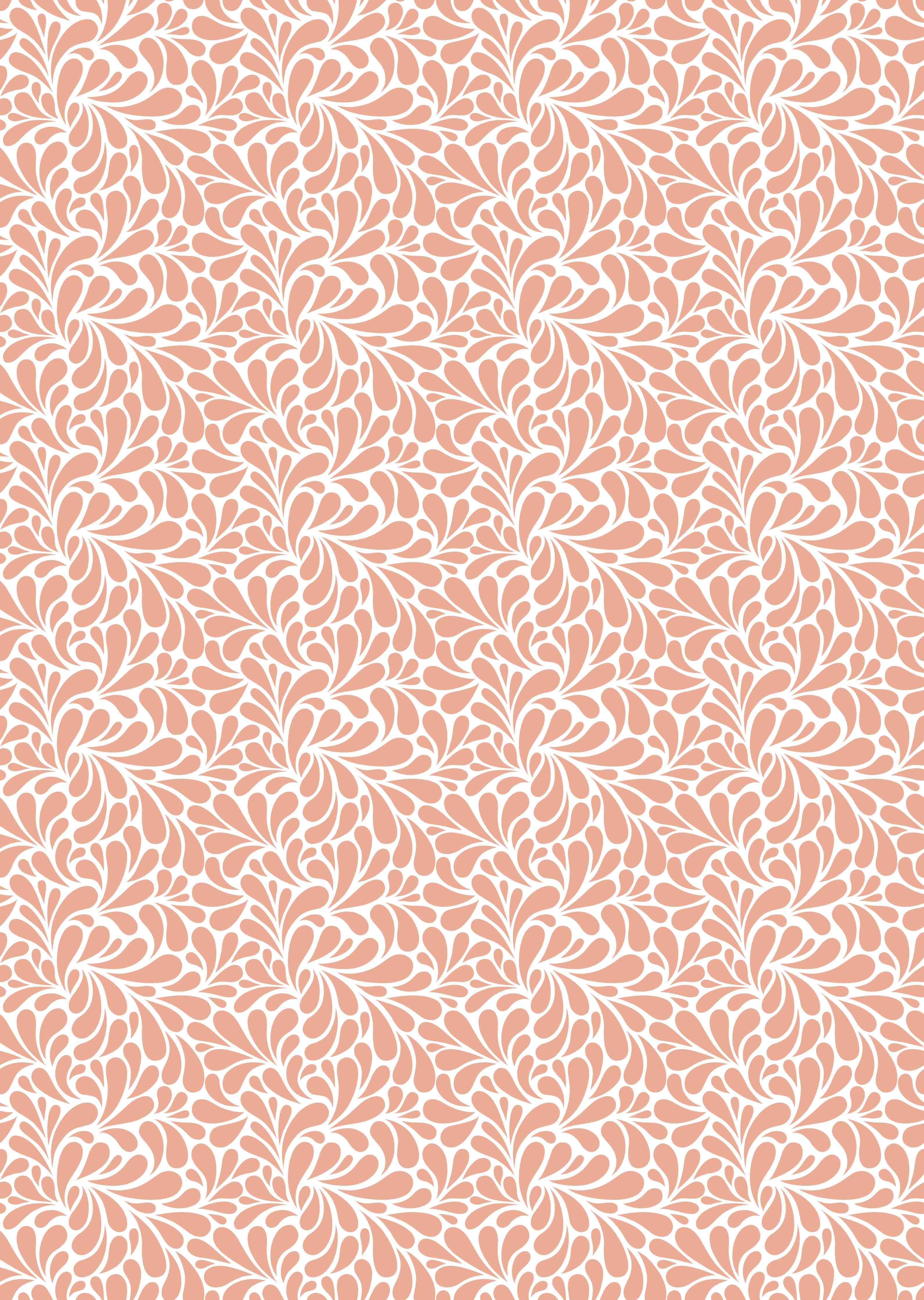 Duschrückwand-Zartes Peachfarbenes Blumenmuster