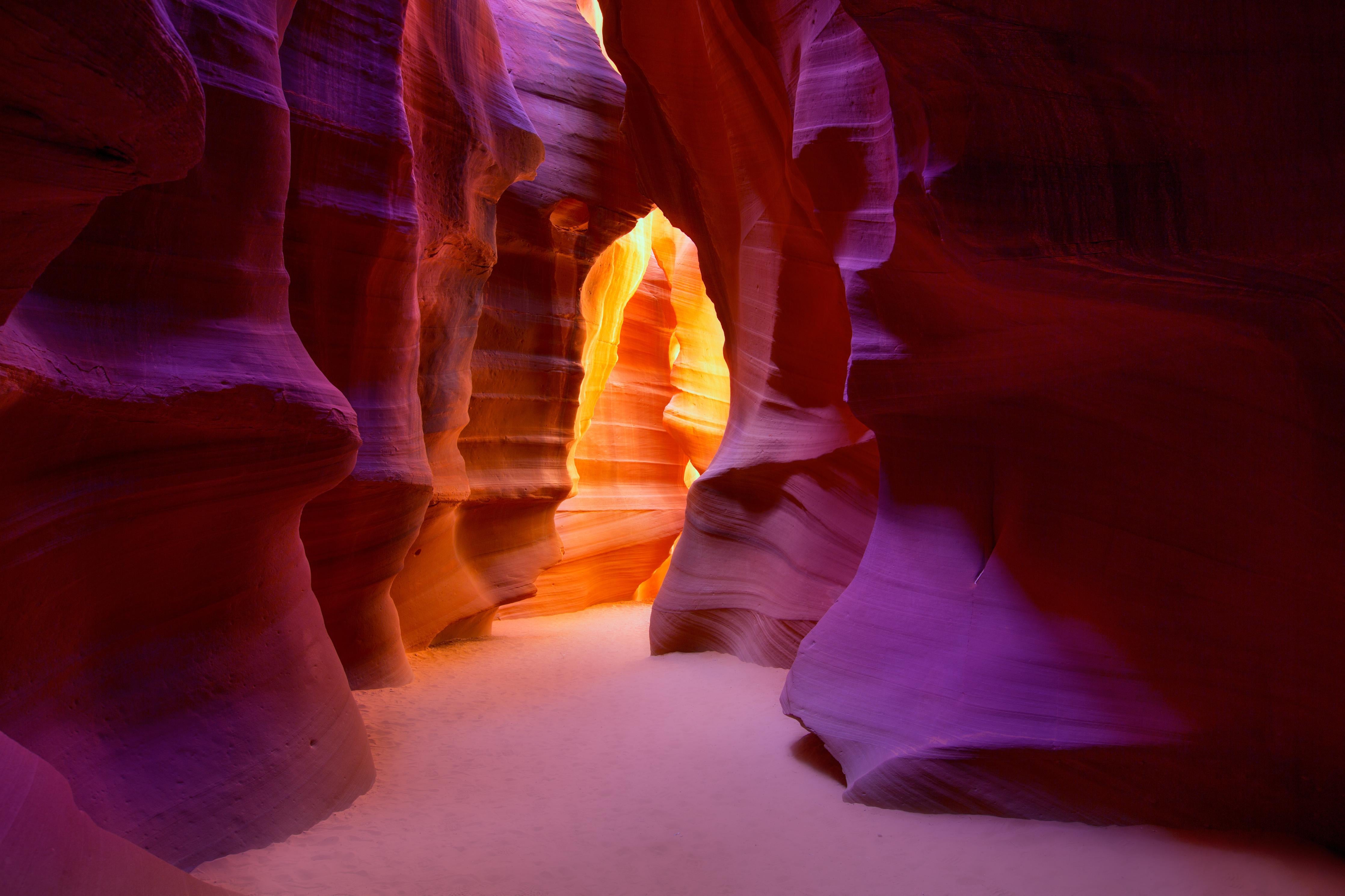 Duschrückwand-warme Felsschlucht in Arizona