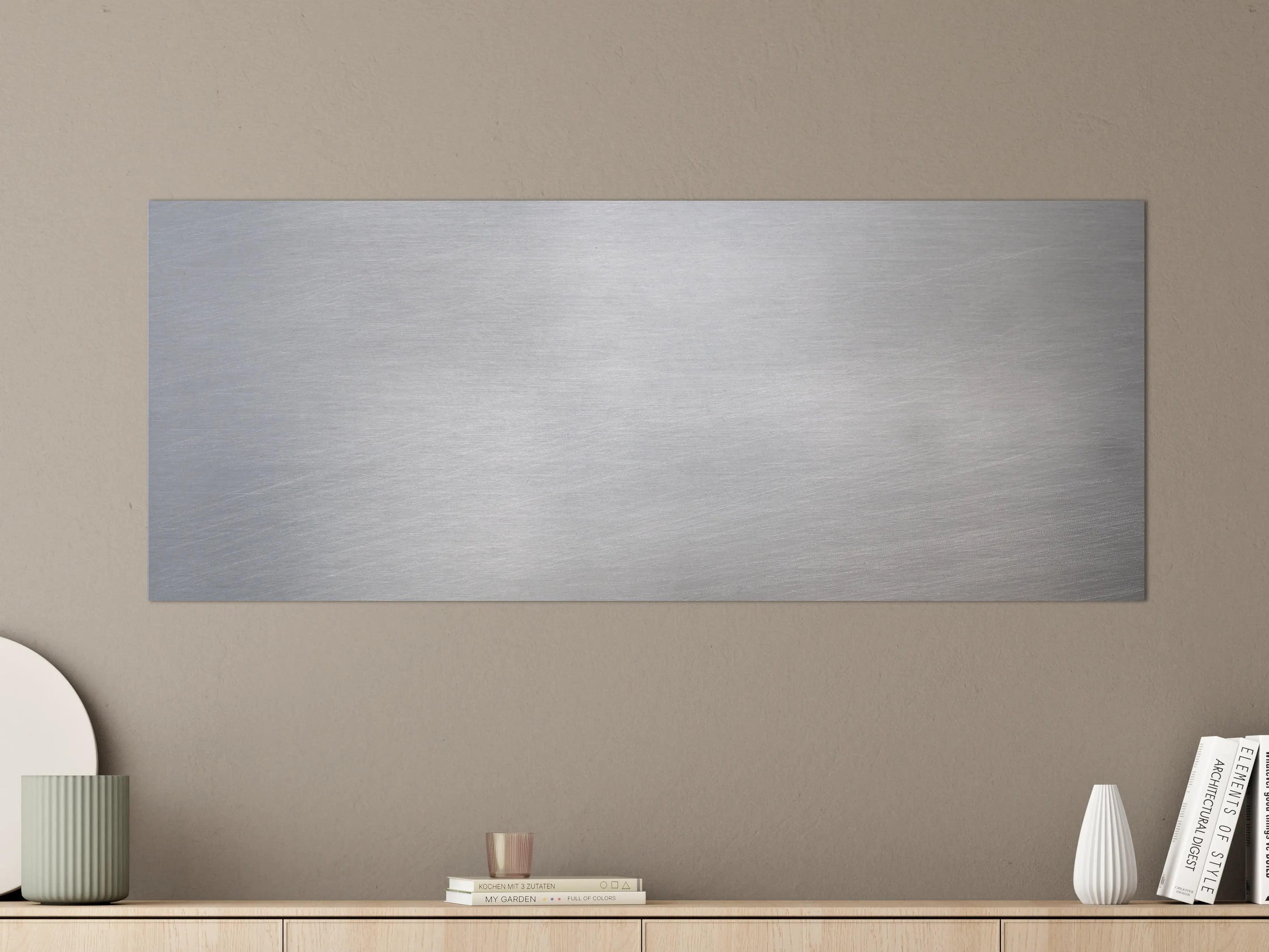 Große Wandbilder -  Gebürsteter Stahl