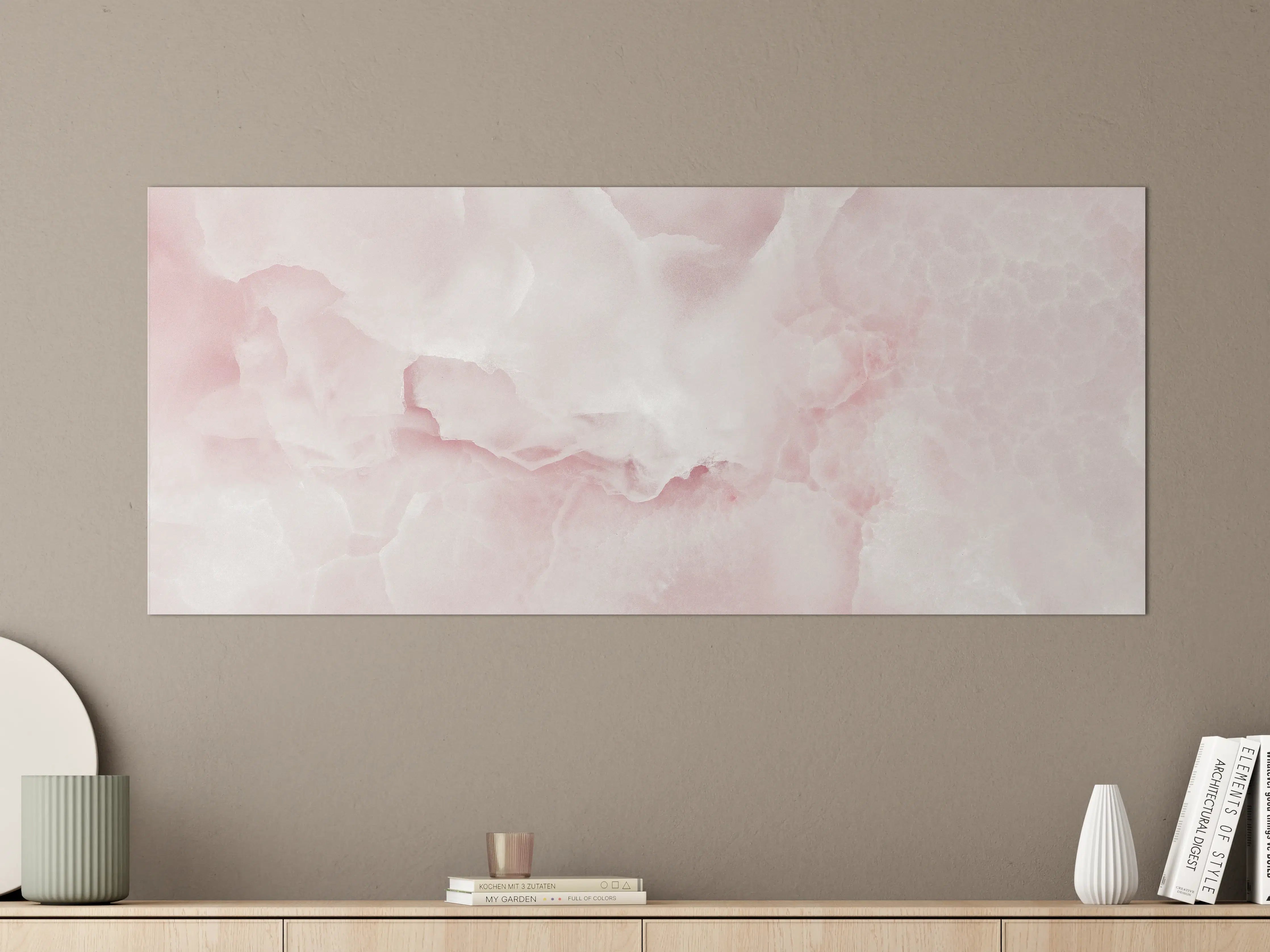 Große Wandbilder -  Rosa Emperador Onyx Marmor