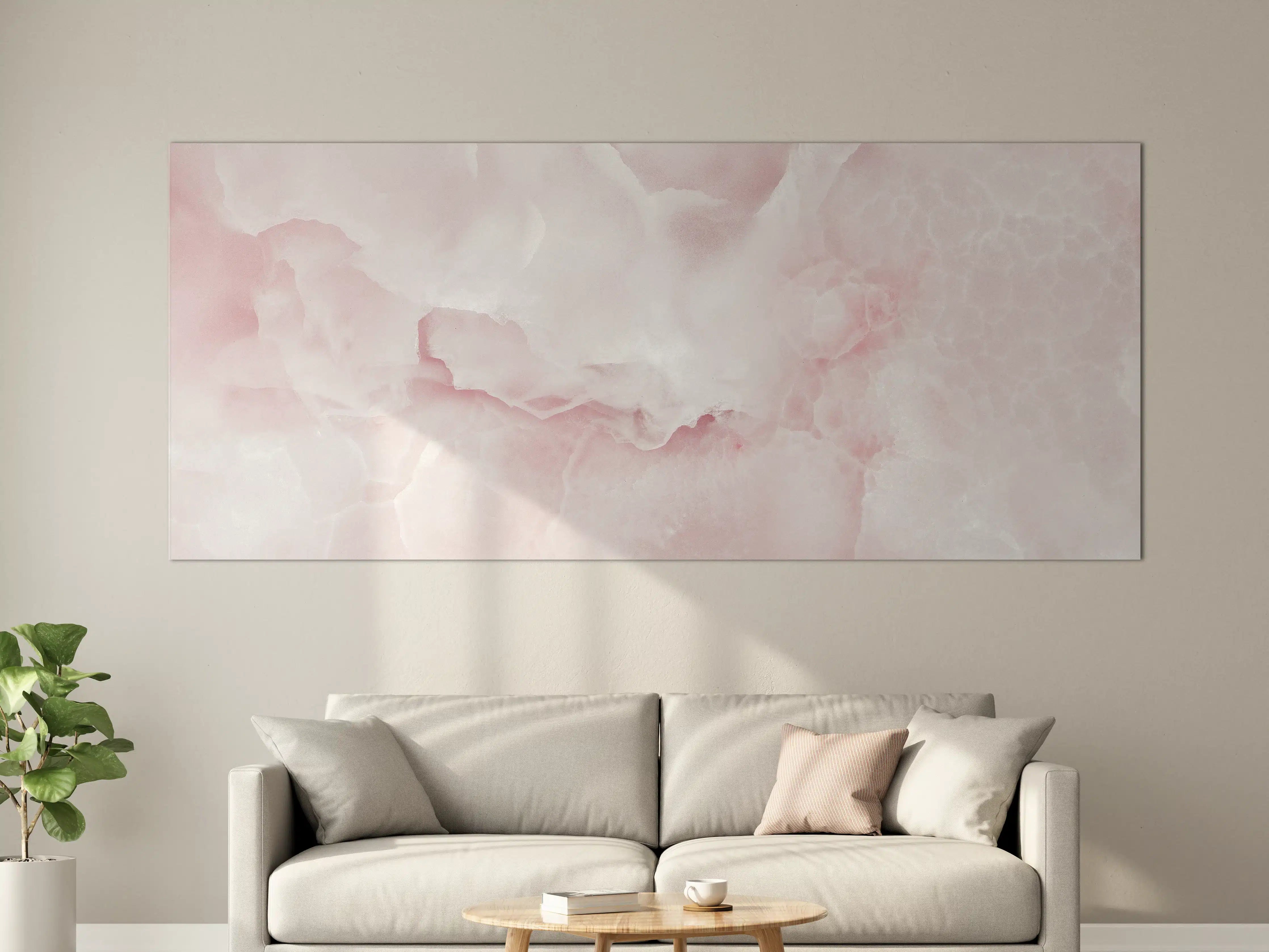 Große Wandbilder -  Rosa Emperador Onyx Marmor