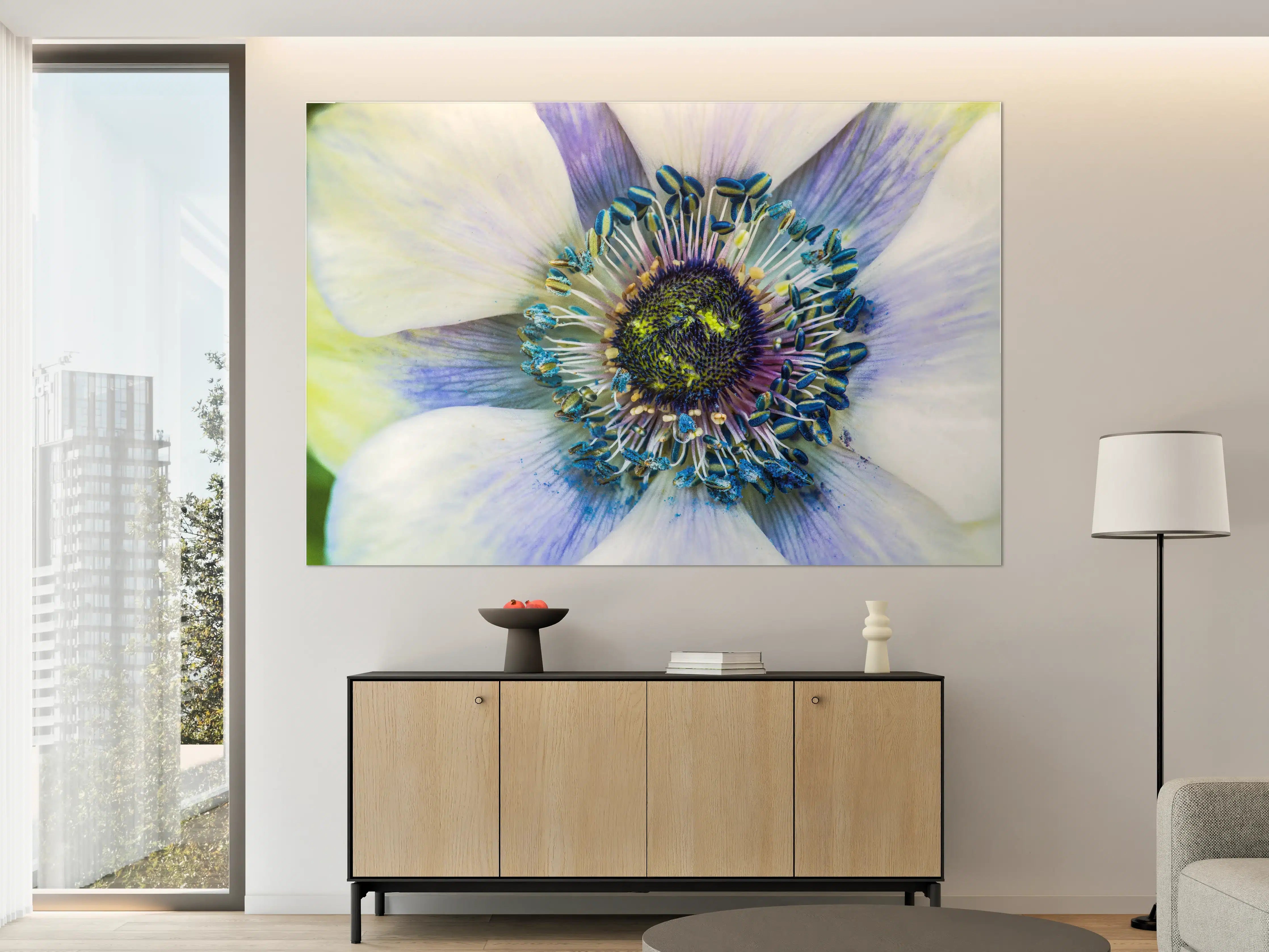 Große Wandbilder -  hübsche aufblühende Blume