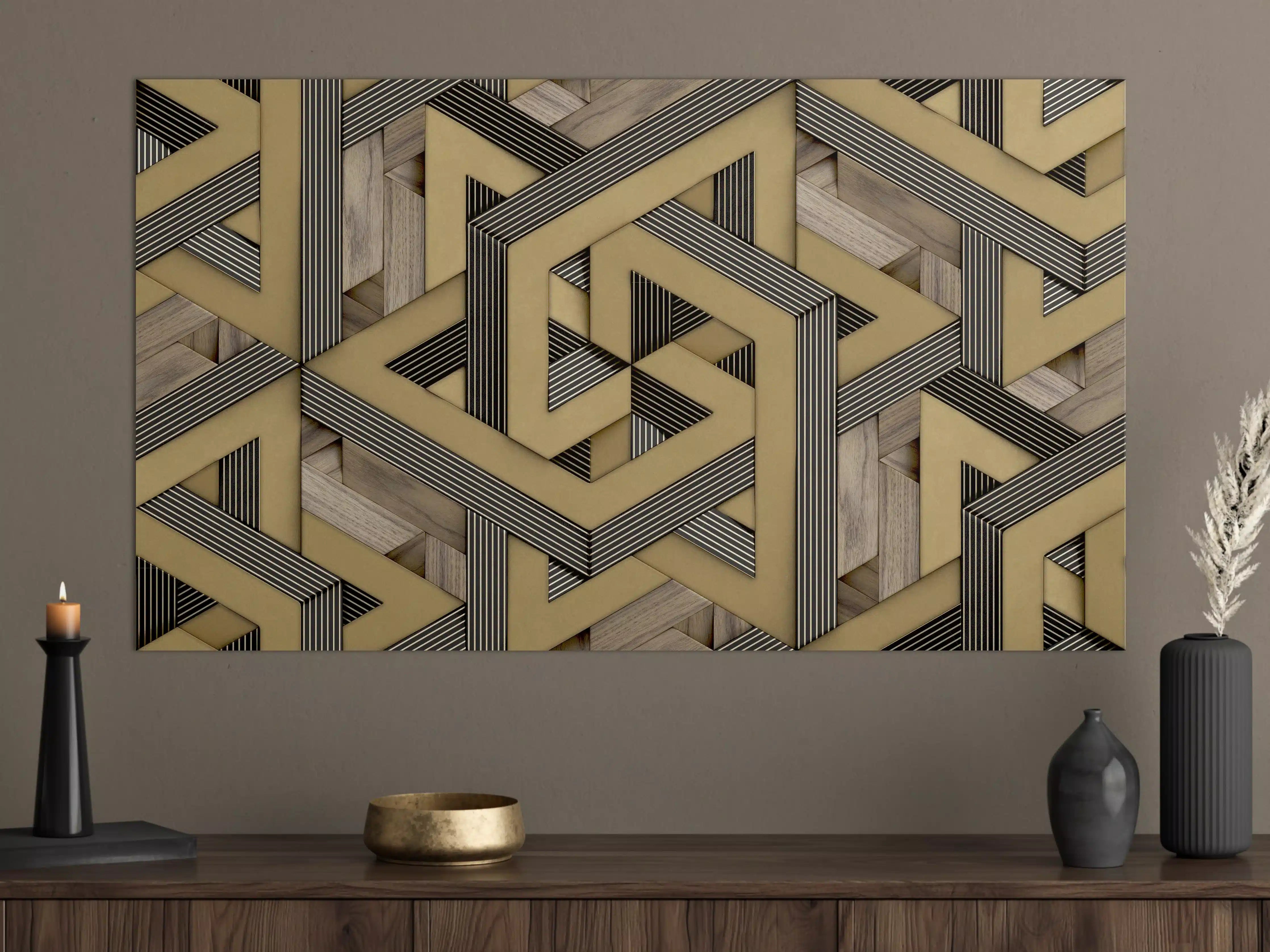 Große Wandbilder - 3D- Tapeten Muster - Mosaik