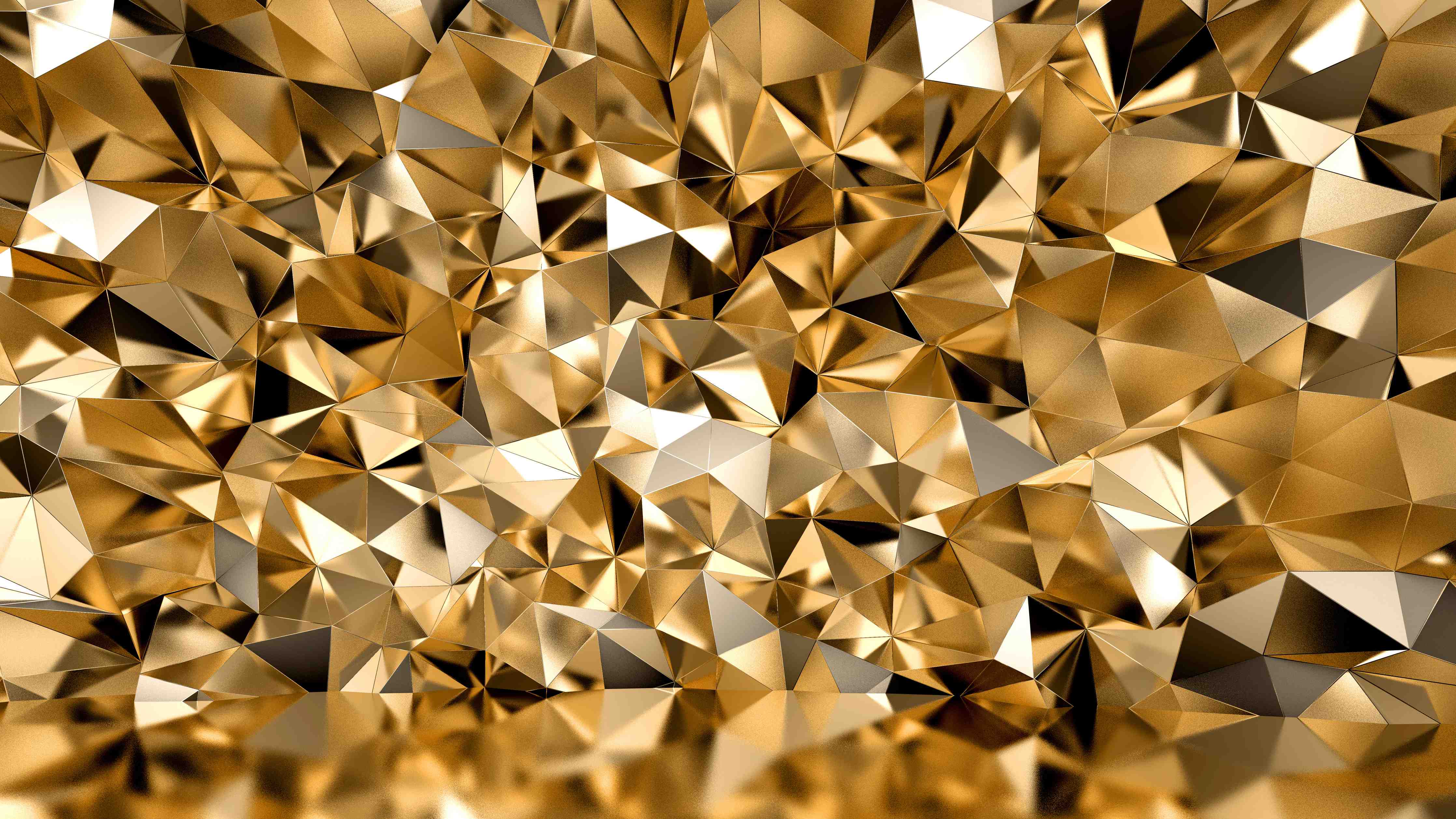 Große Wandbilder-3D Illustration - Goldenes Design