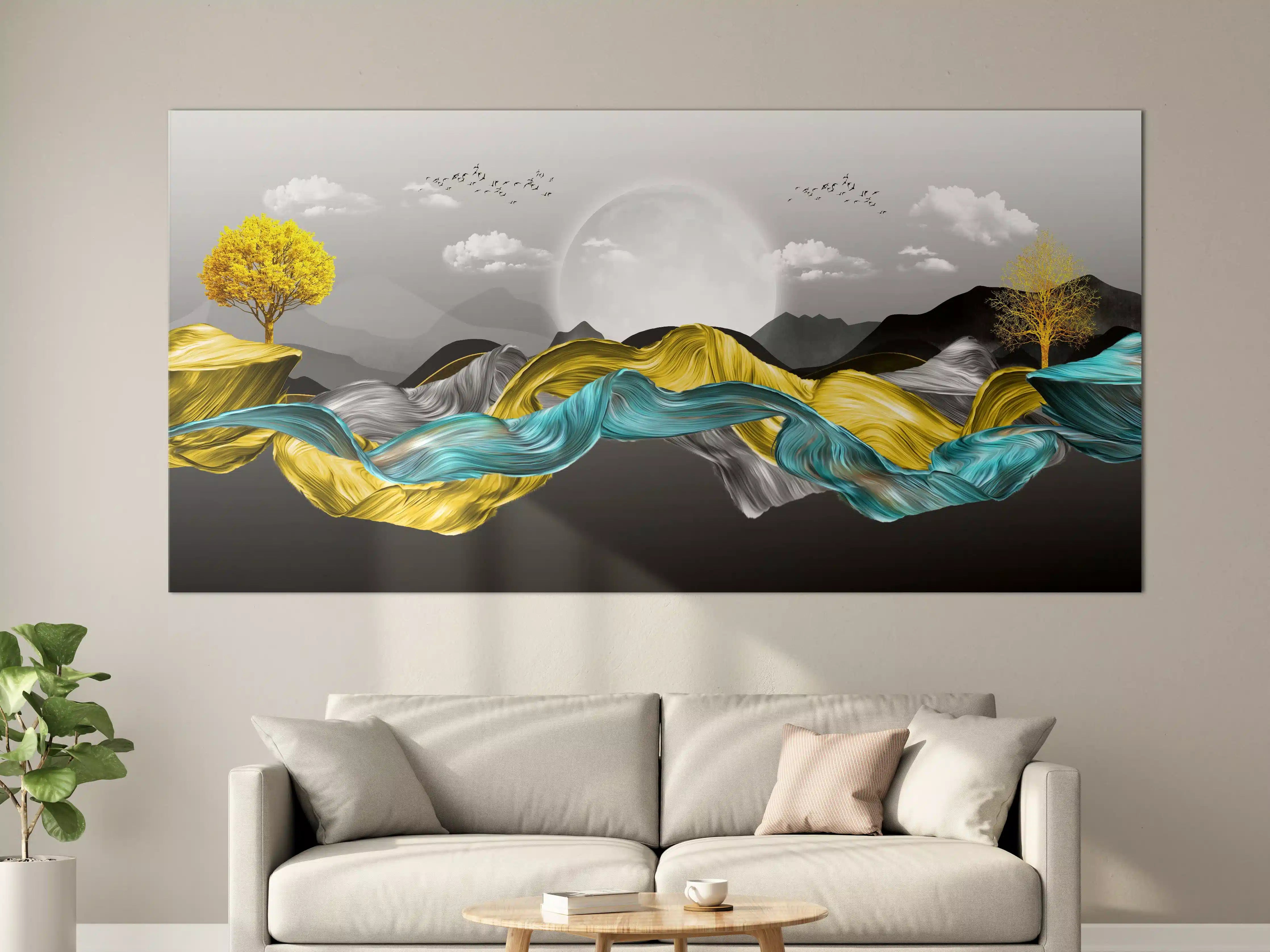 Große Wandbilder - 3D Moderne Leinwand - Abstrakt