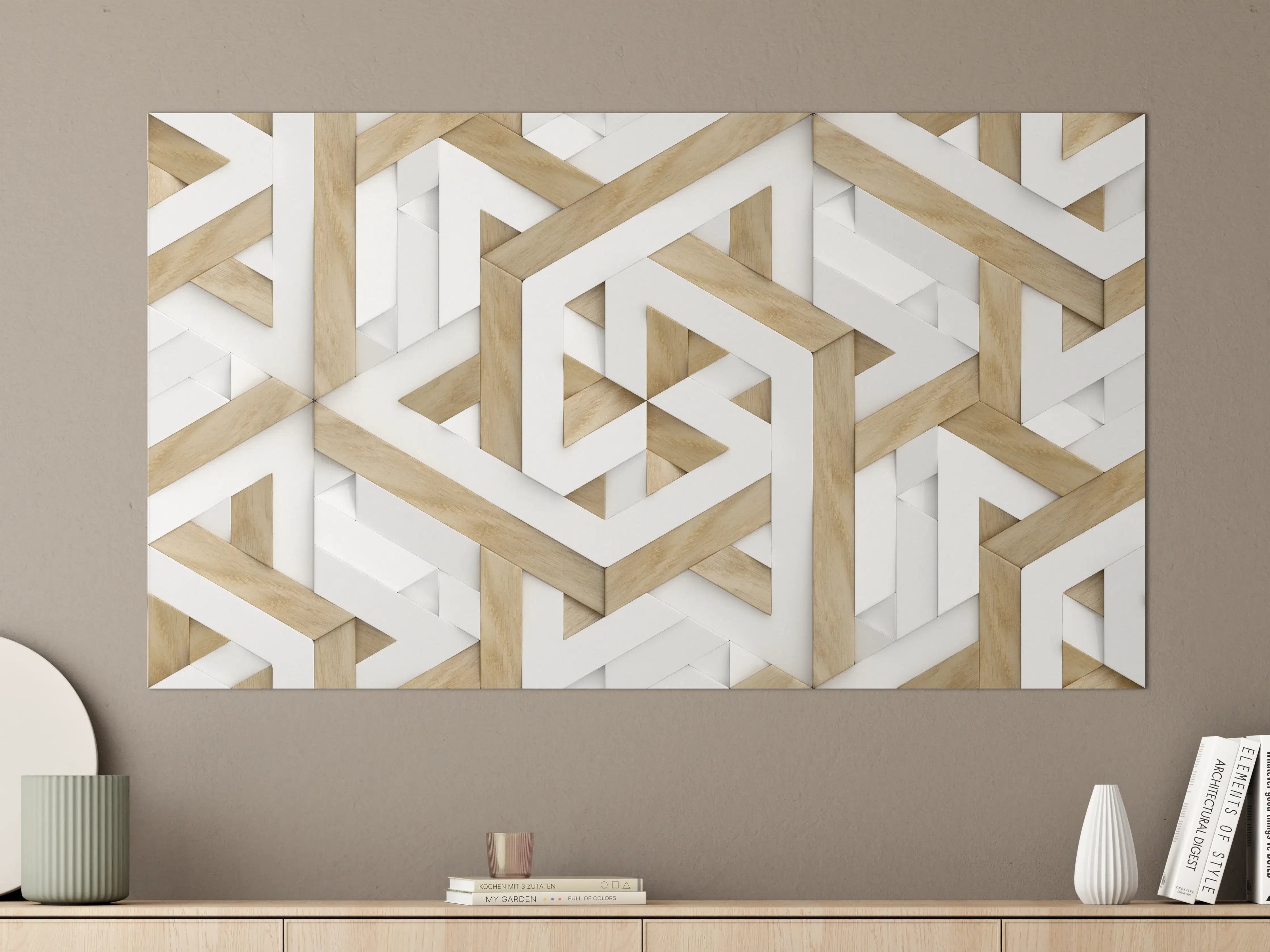Große Wandbilder - 3D Tapete - Mosaik Muster
