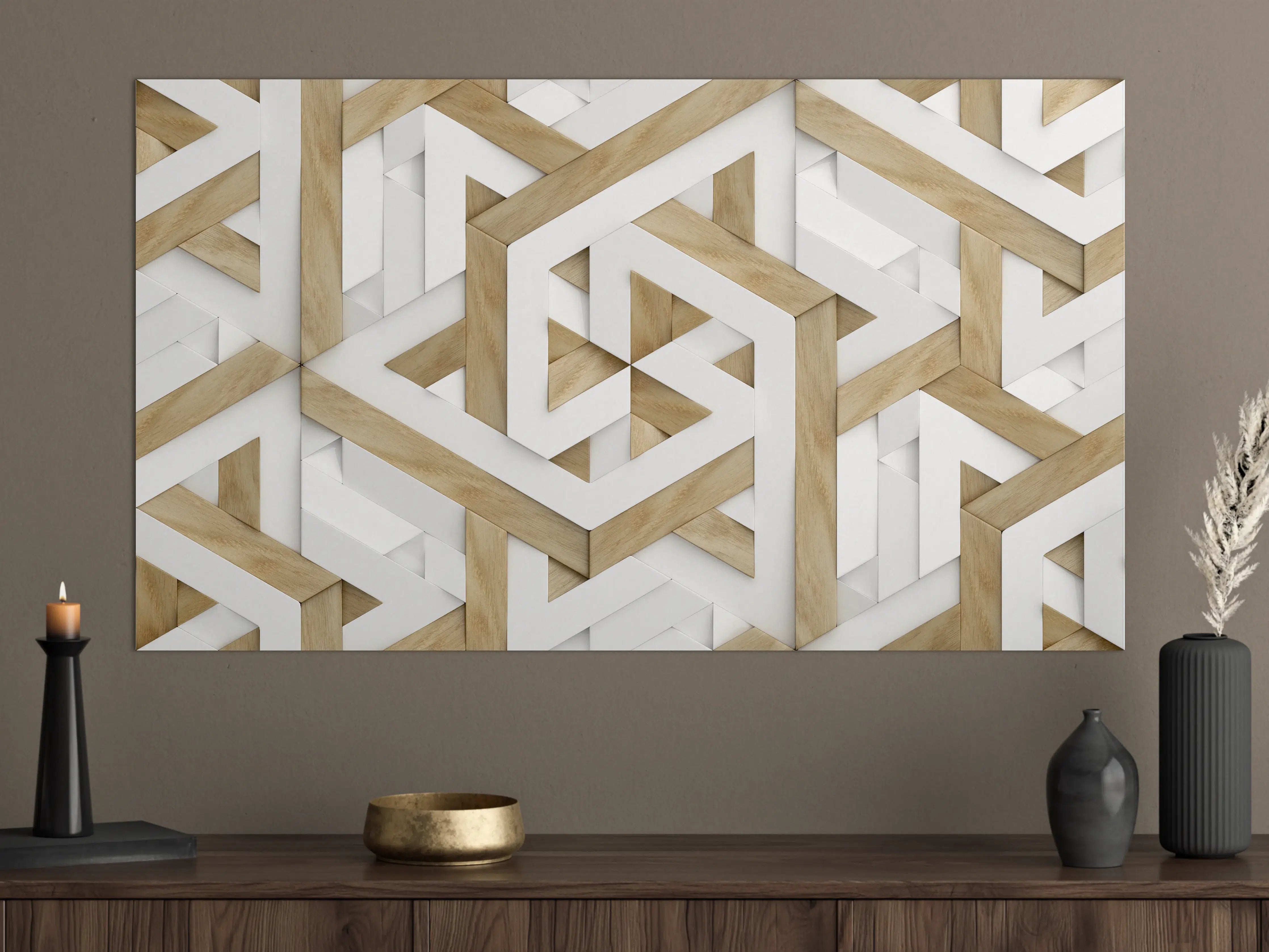 Große Wandbilder - 3D Tapete - Mosaik Muster