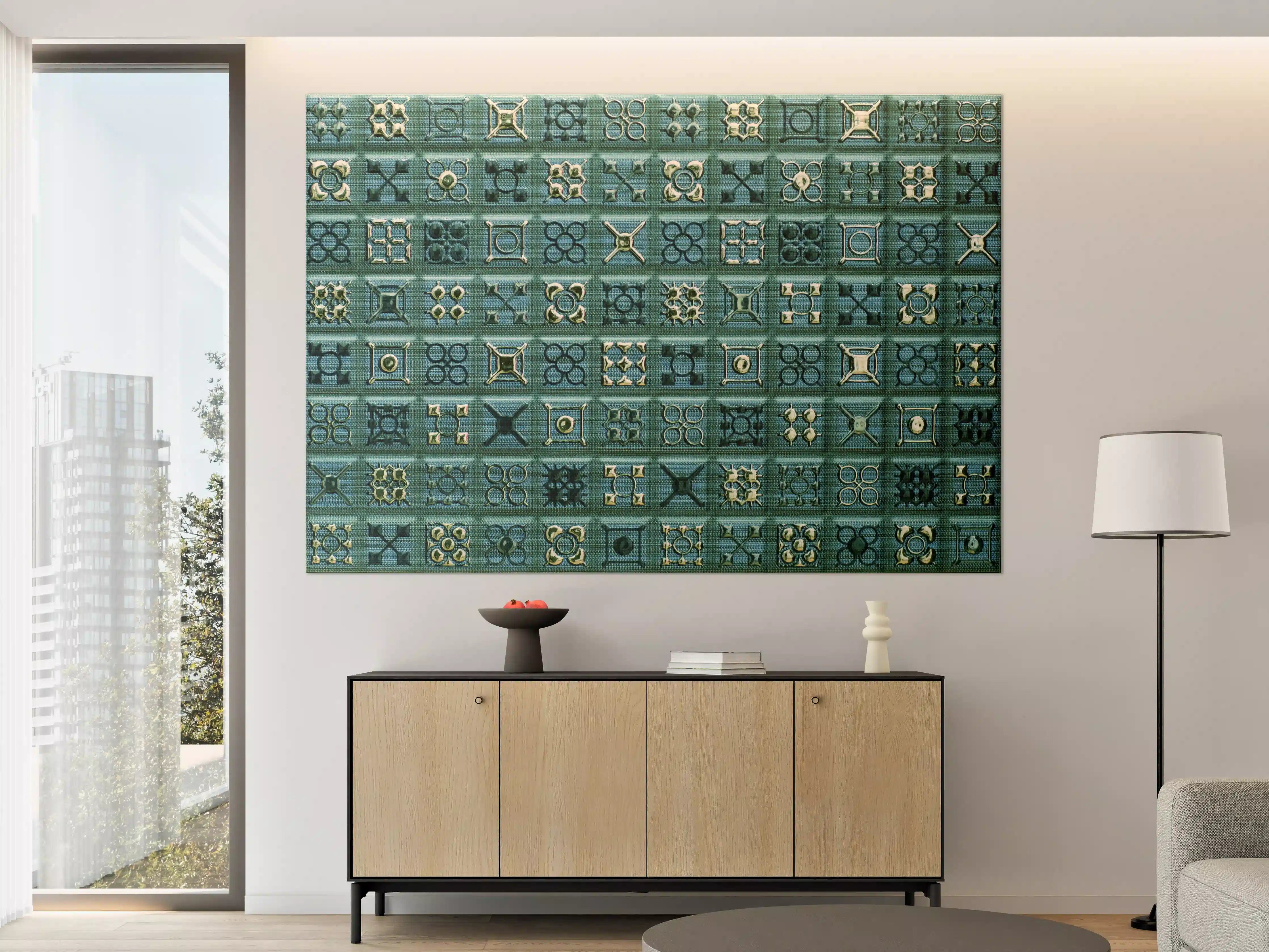 Große Wandbilder - Abstract Mosaik Fliesenmuster