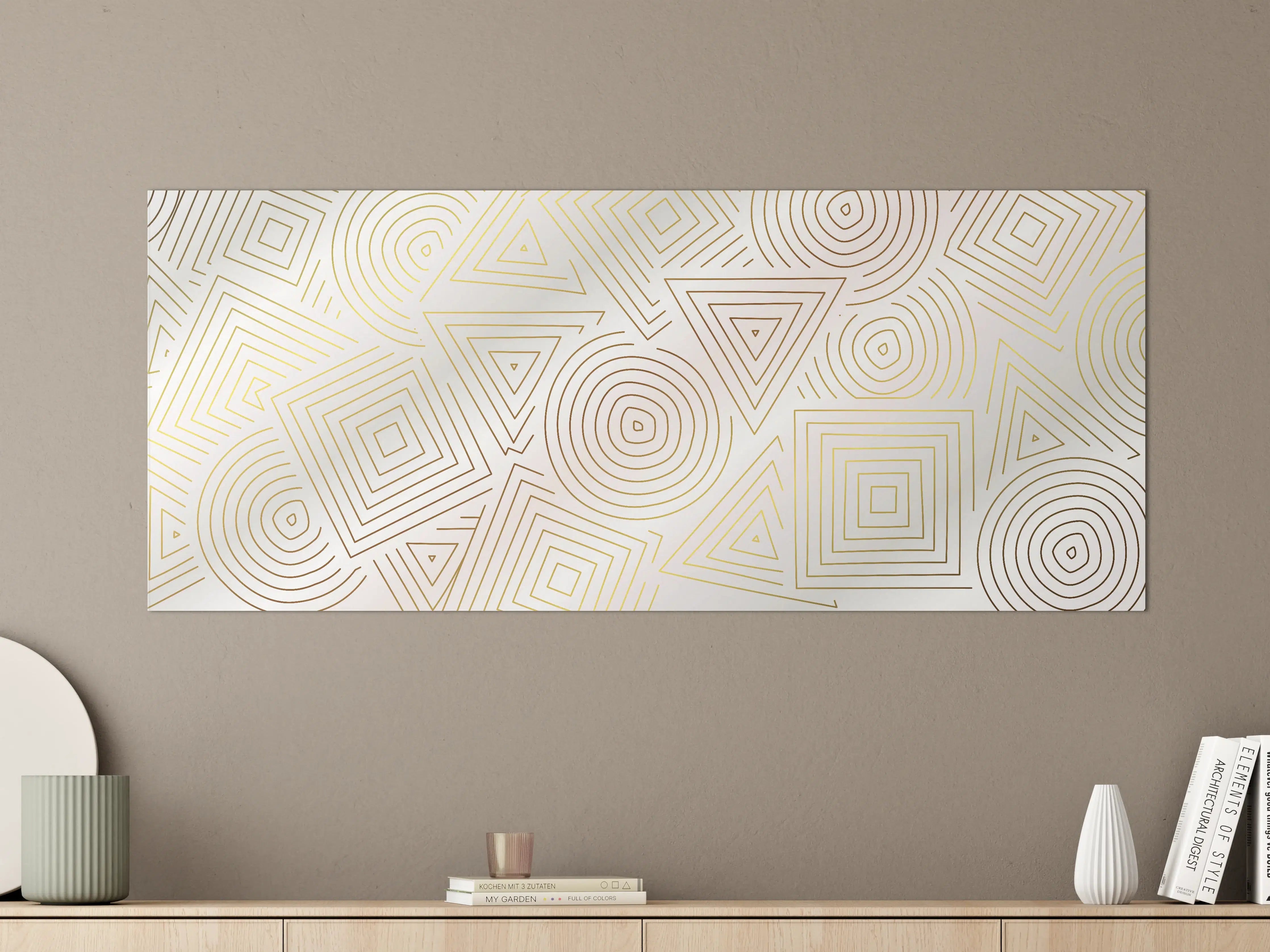 Große Wandbilder - Abstrakt Geometrische Linien Kunst