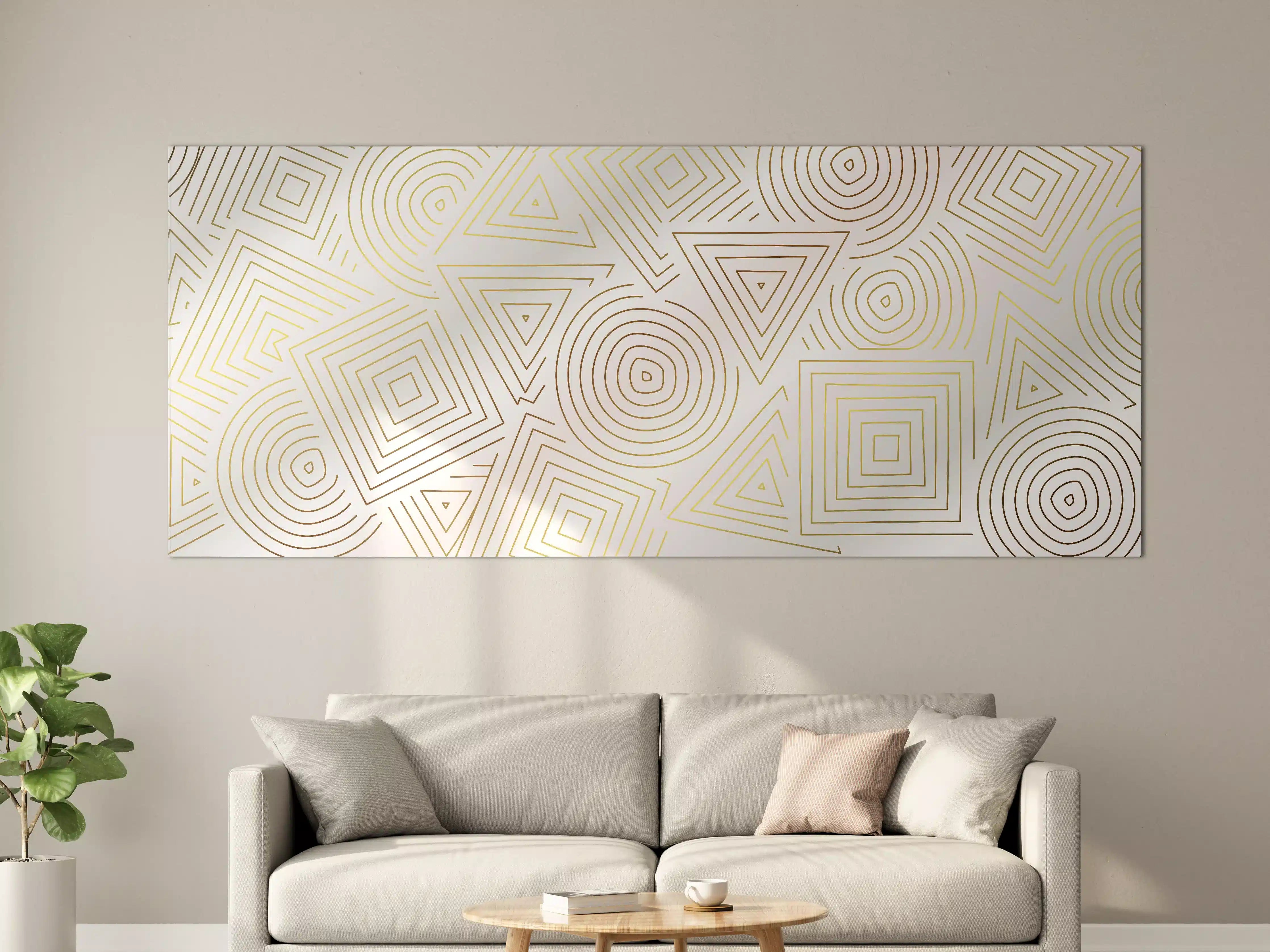 Große Wandbilder - Abstrakt Geometrische Linien Kunst