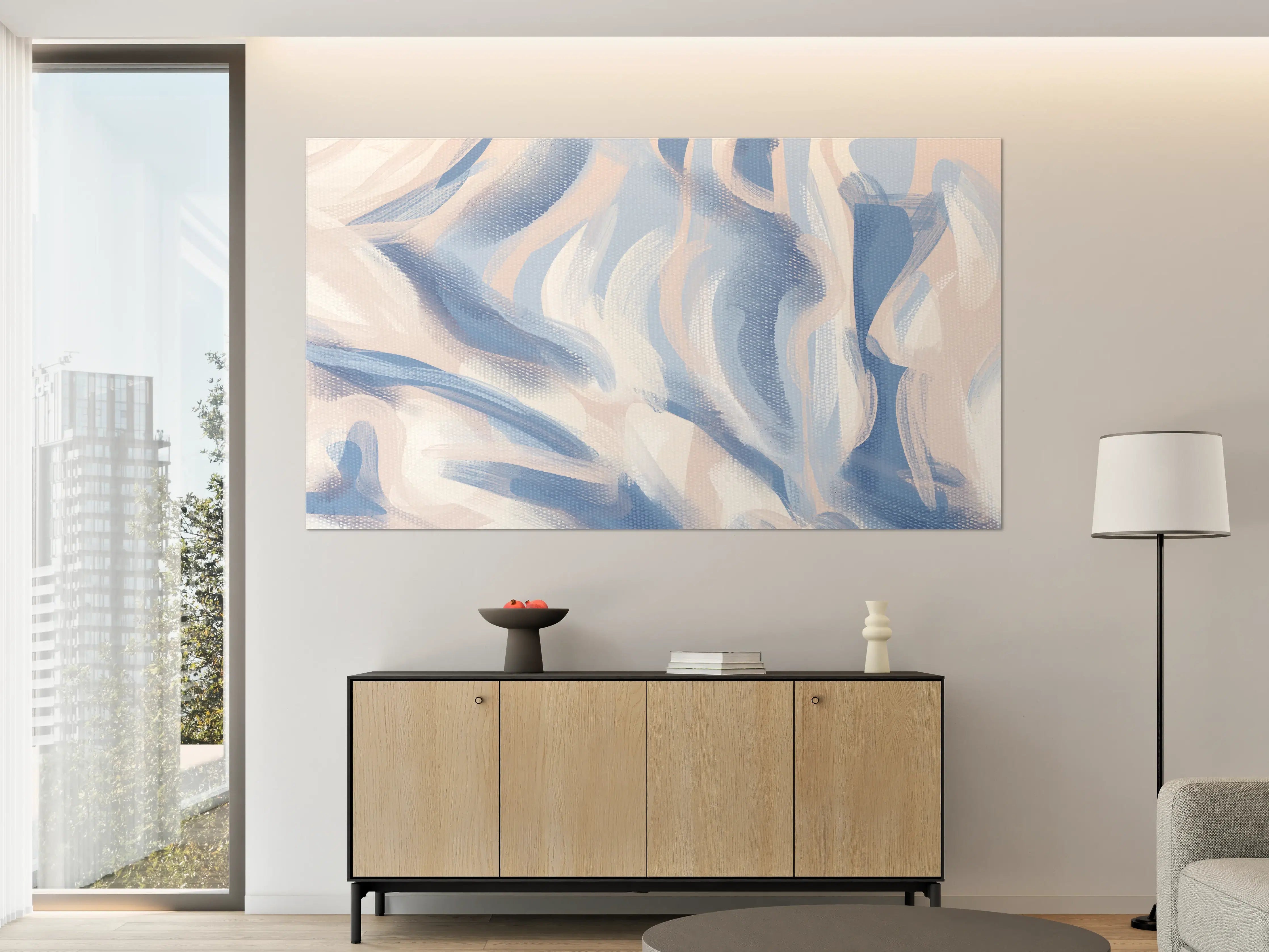 Große Wandbilder - Abstrakte Acryl-Kunstleinwand