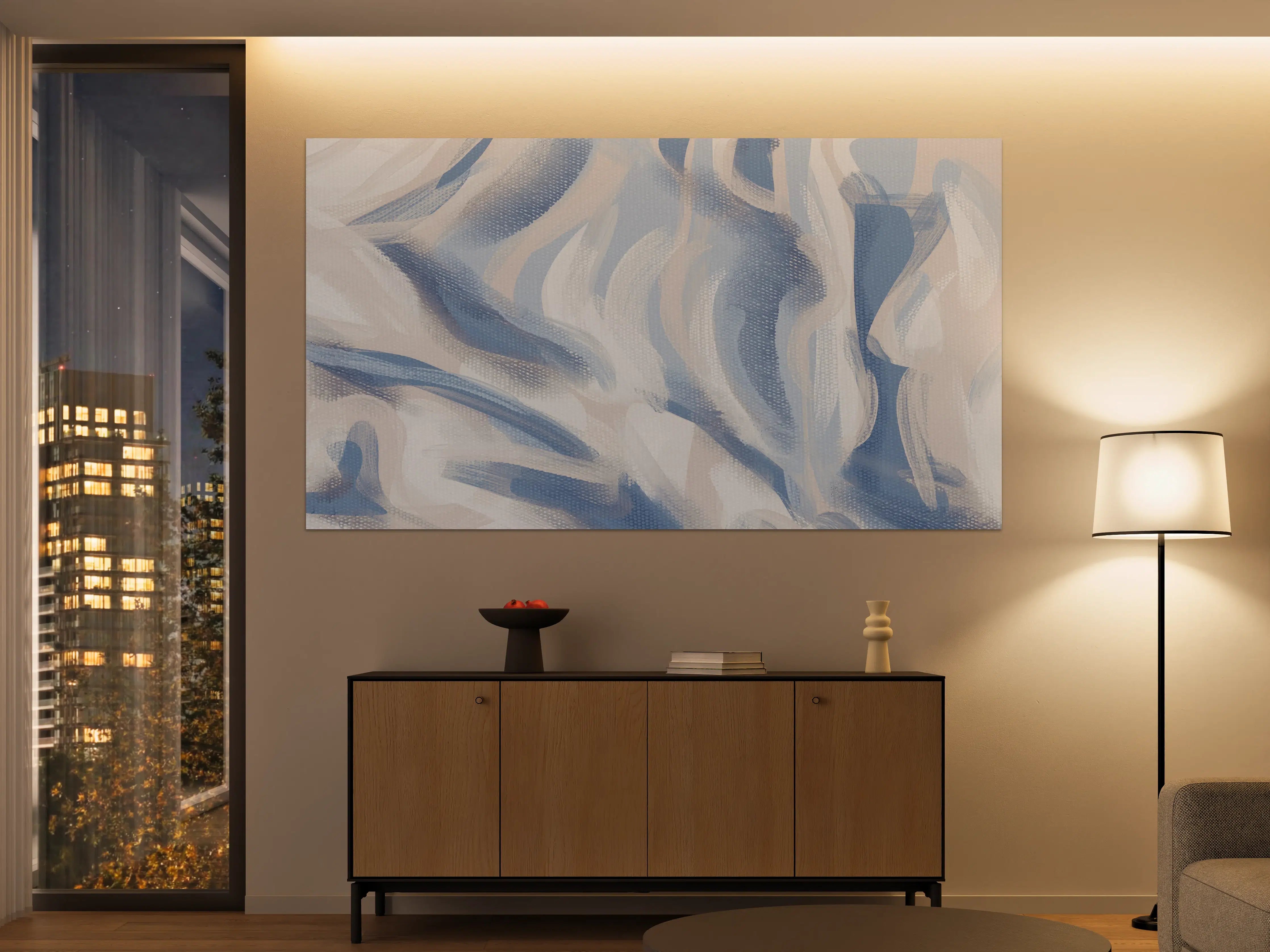 Große Wandbilder - Abstrakte Acryl-Kunstleinwand