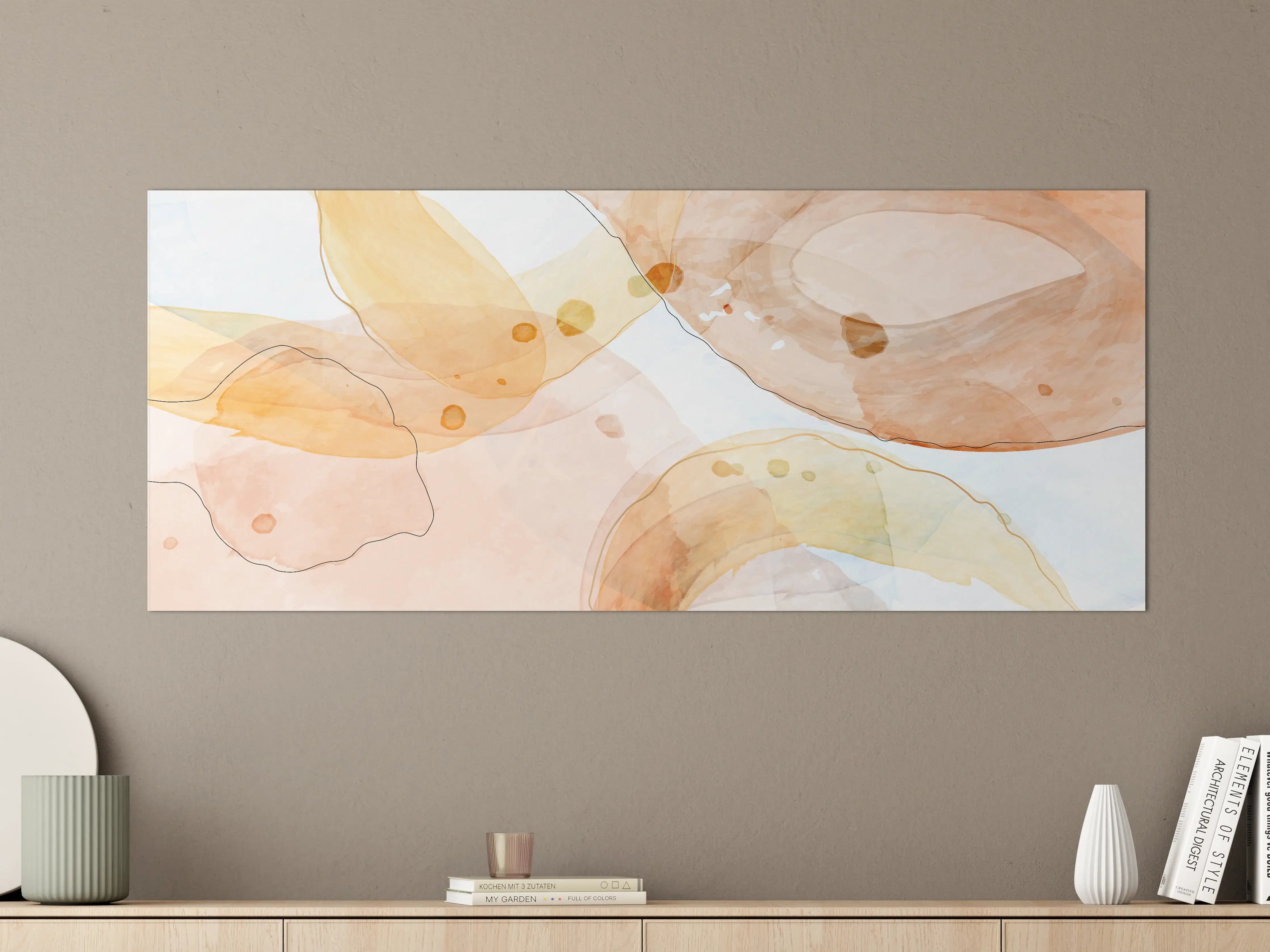Große Wandbilder - Abstrakte Aquarellfarbtextur