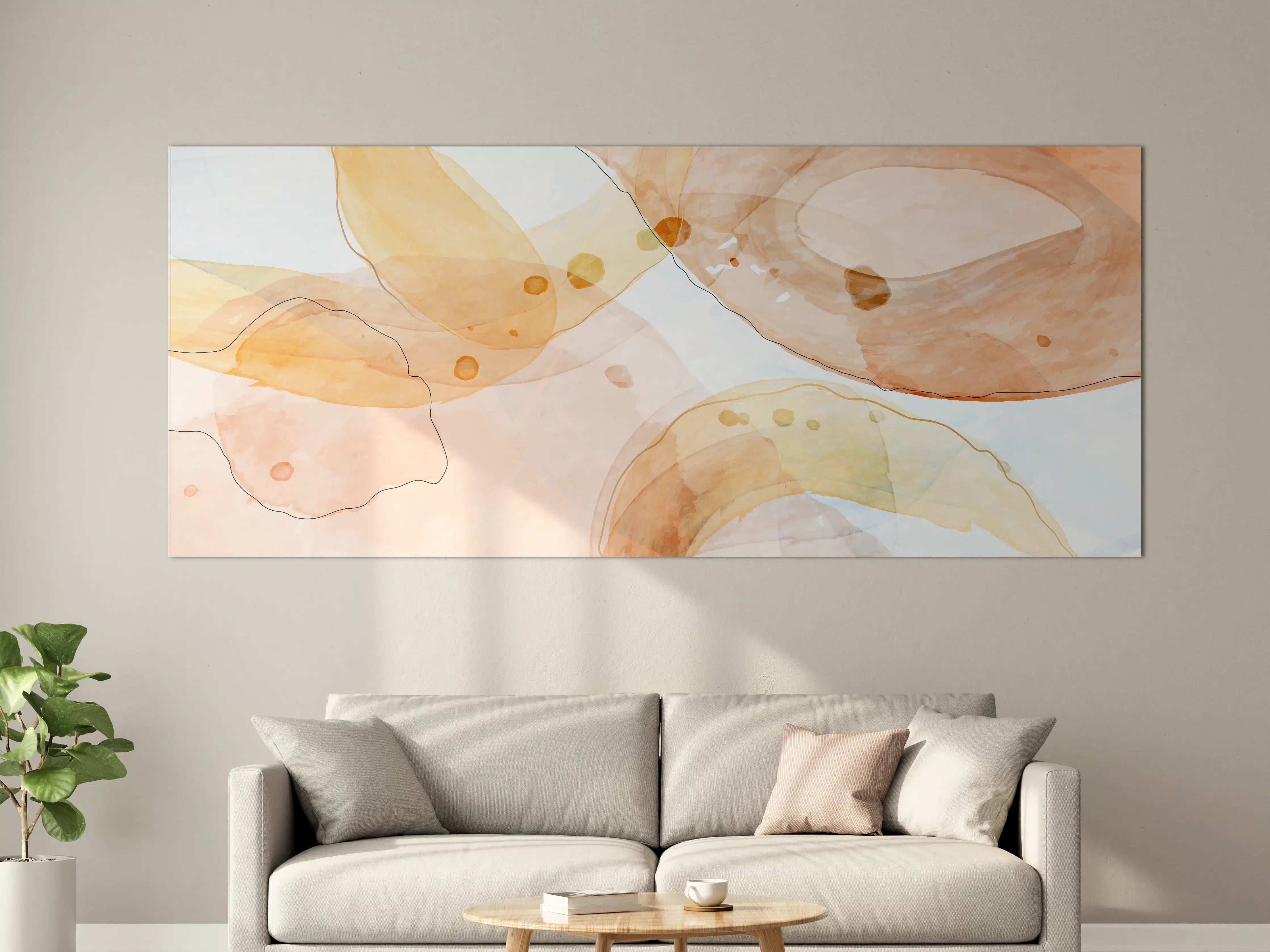 Große Wandbilder - Abstrakte Aquarellfarbtextur