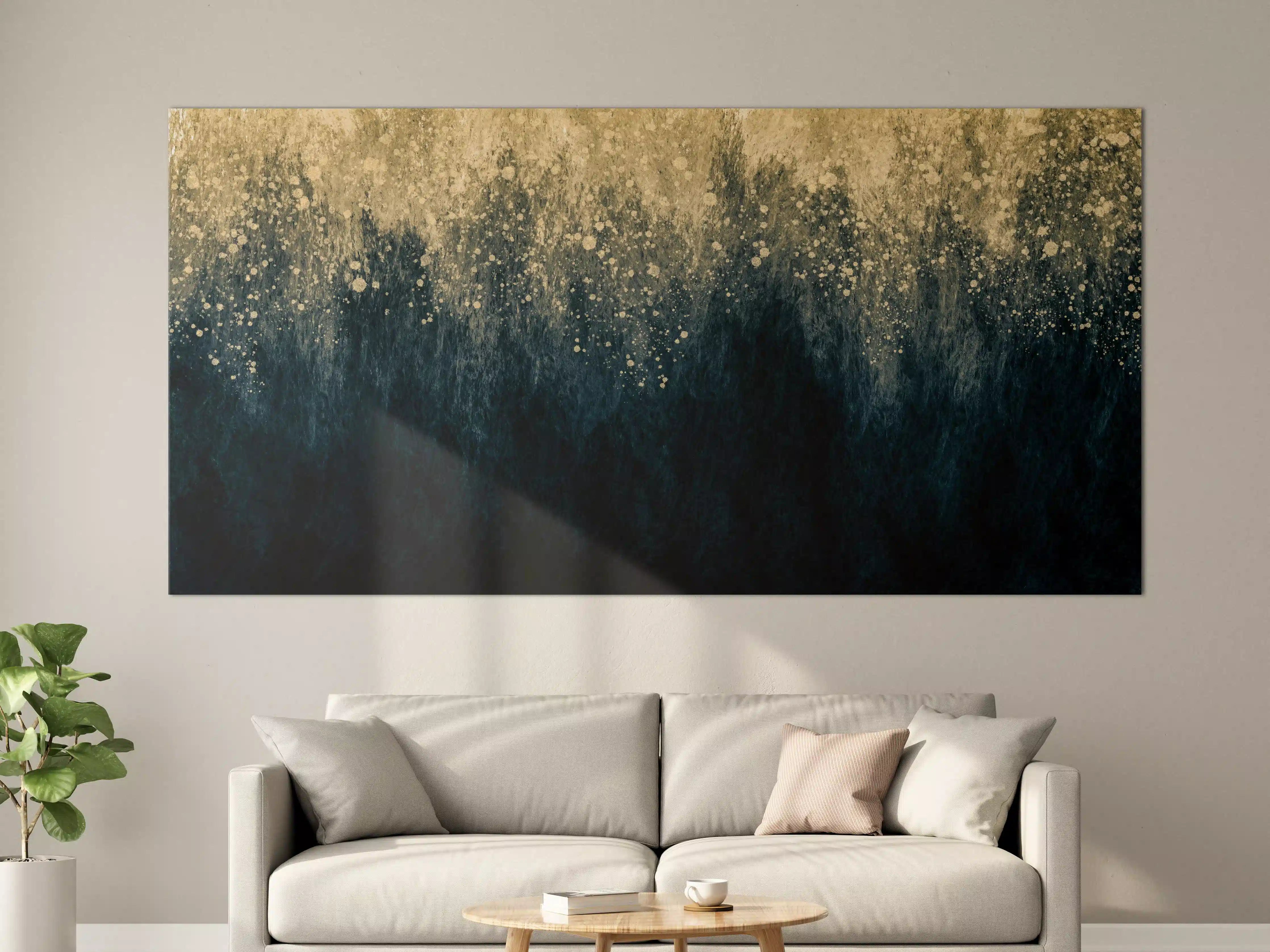 Große Wandbilder - Abstrakte Aquarellkunst - Vintage