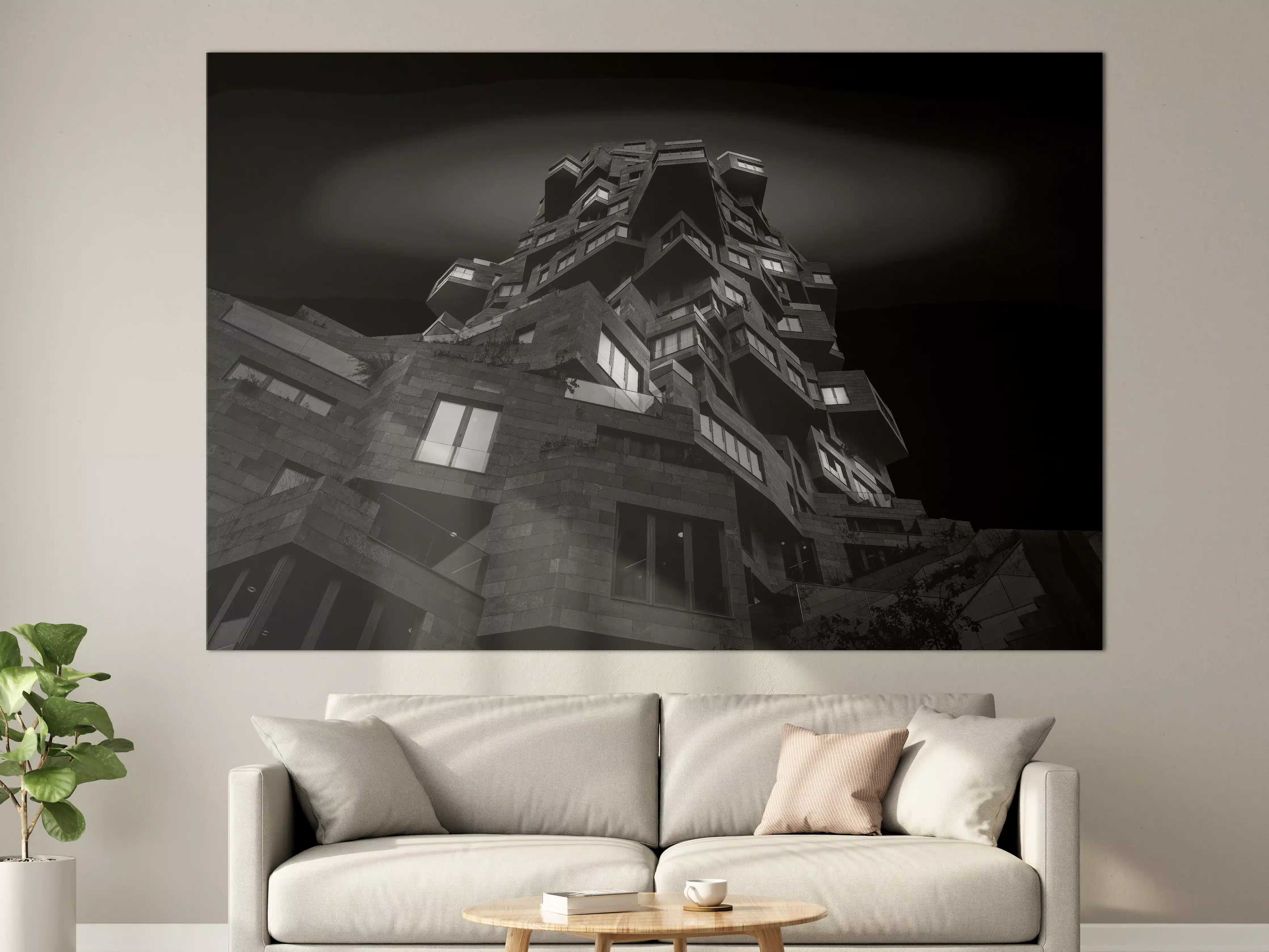 Große Wandbilder - Abstrakte Architektur 