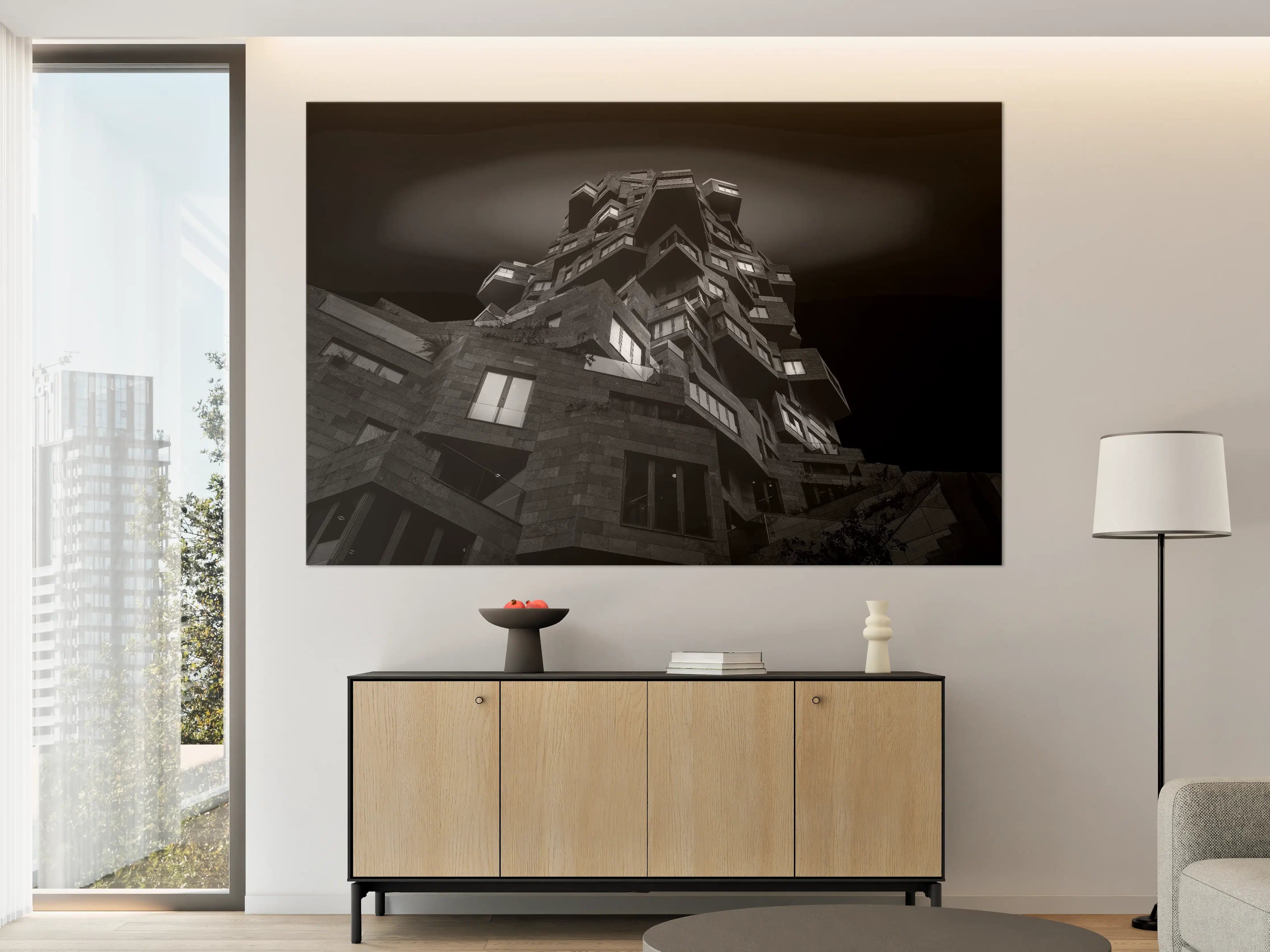 Große Wandbilder - Abstrakte Architektur 