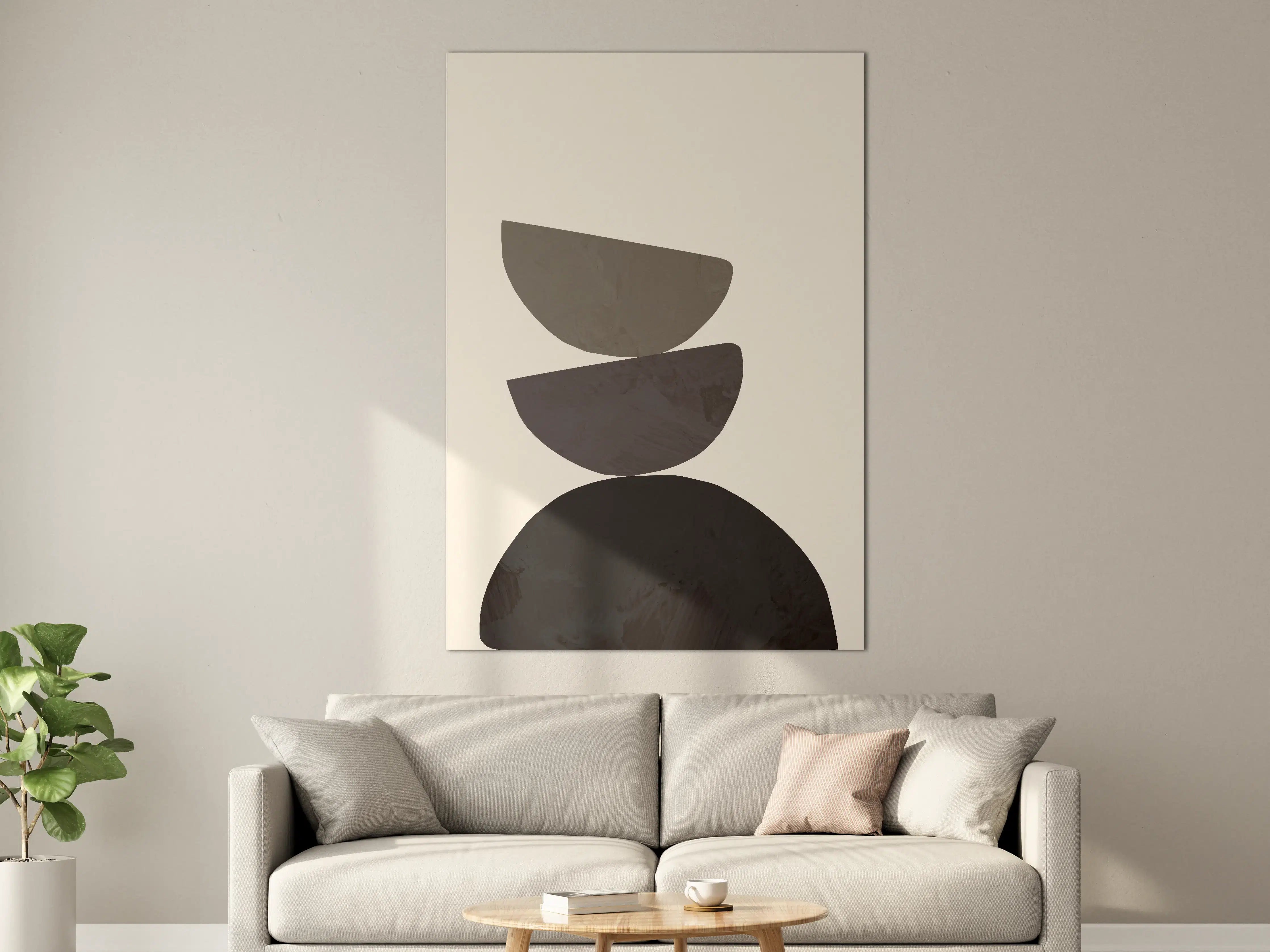 Große Wandbilder - Abstrakte Geometrie Balance