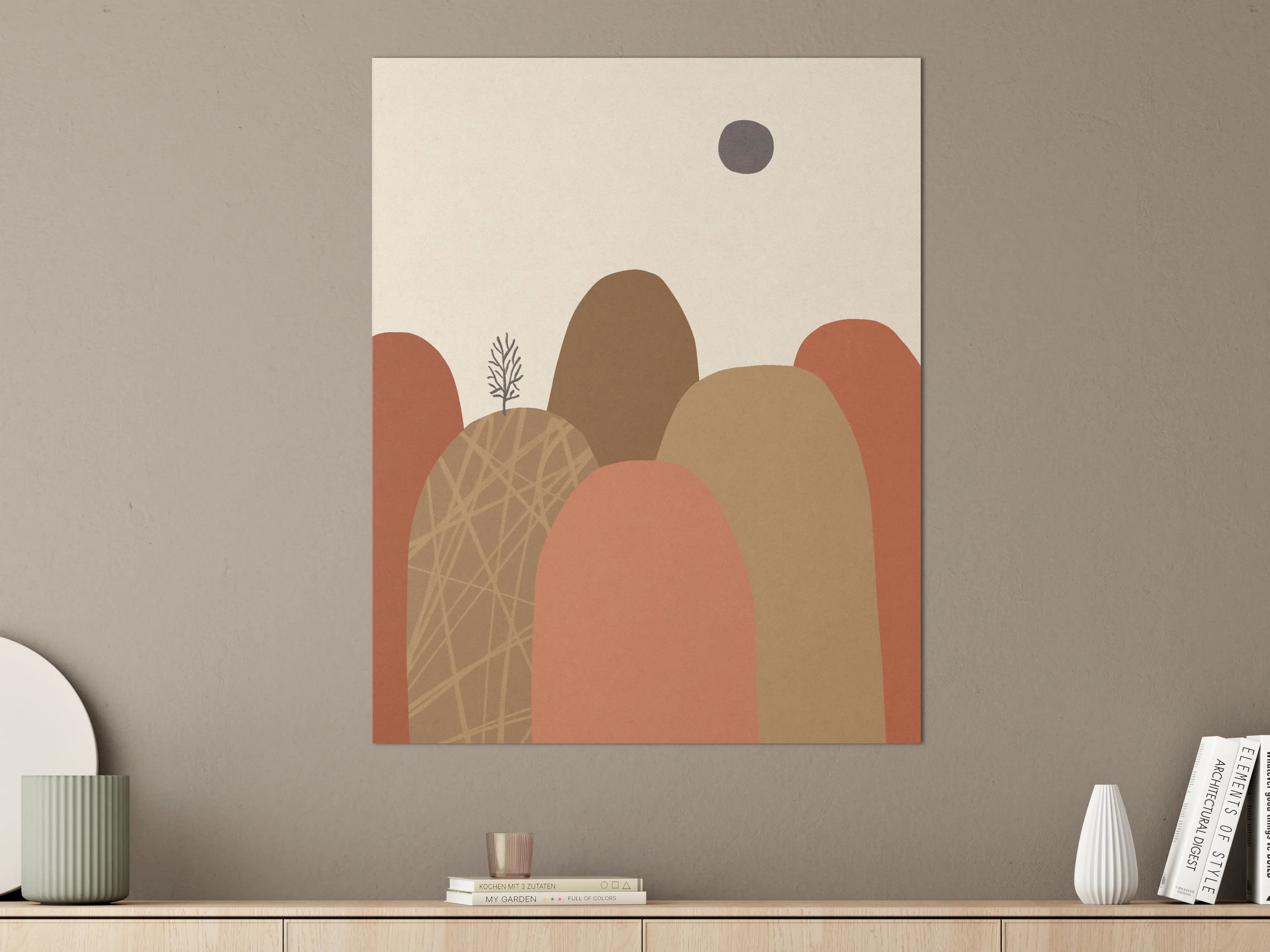 Große Wandbilder - Abstrakte Herbstberglandschaft