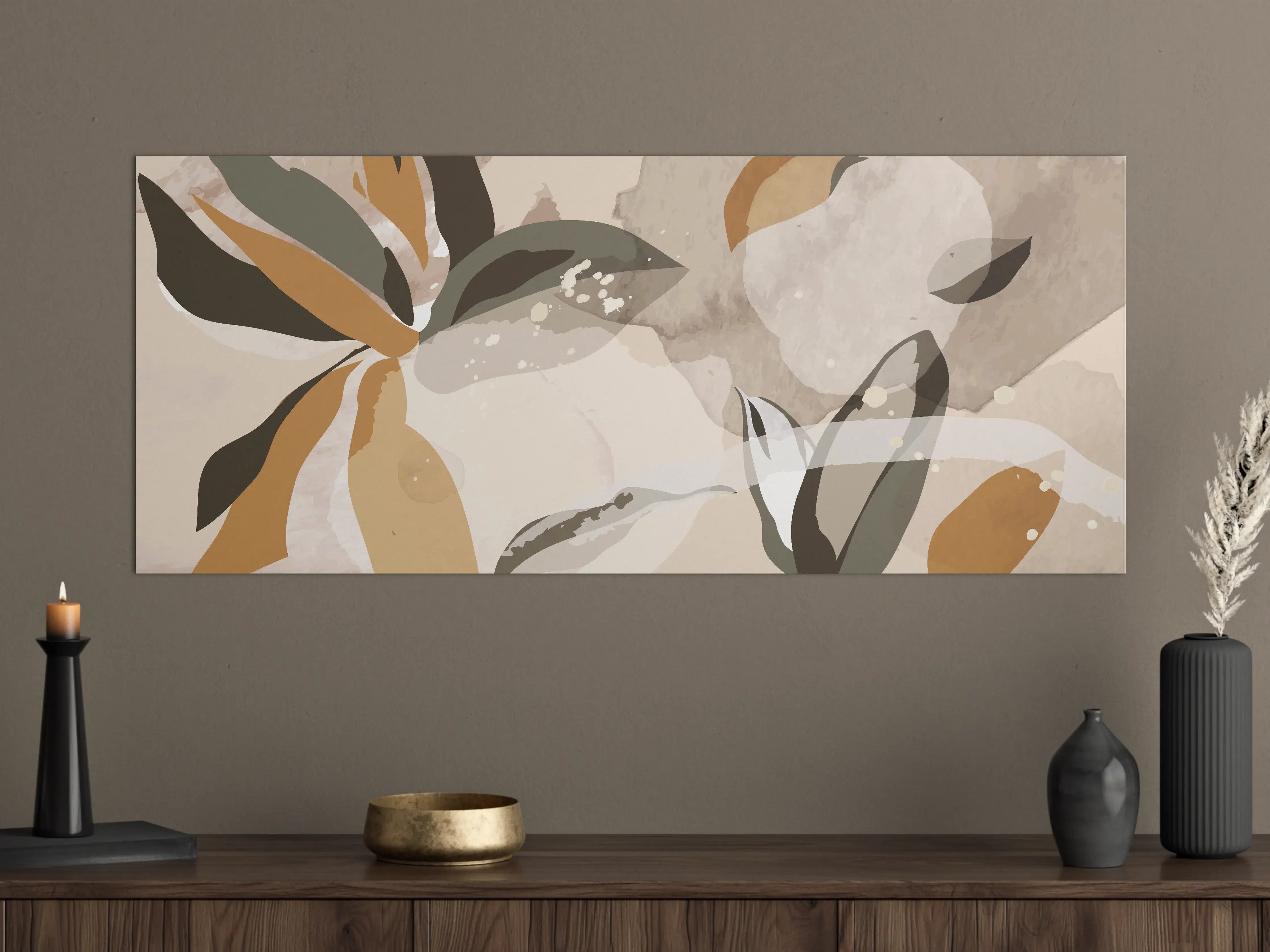 Große Wandbilder - Abstrakte Kunst Beige Braun