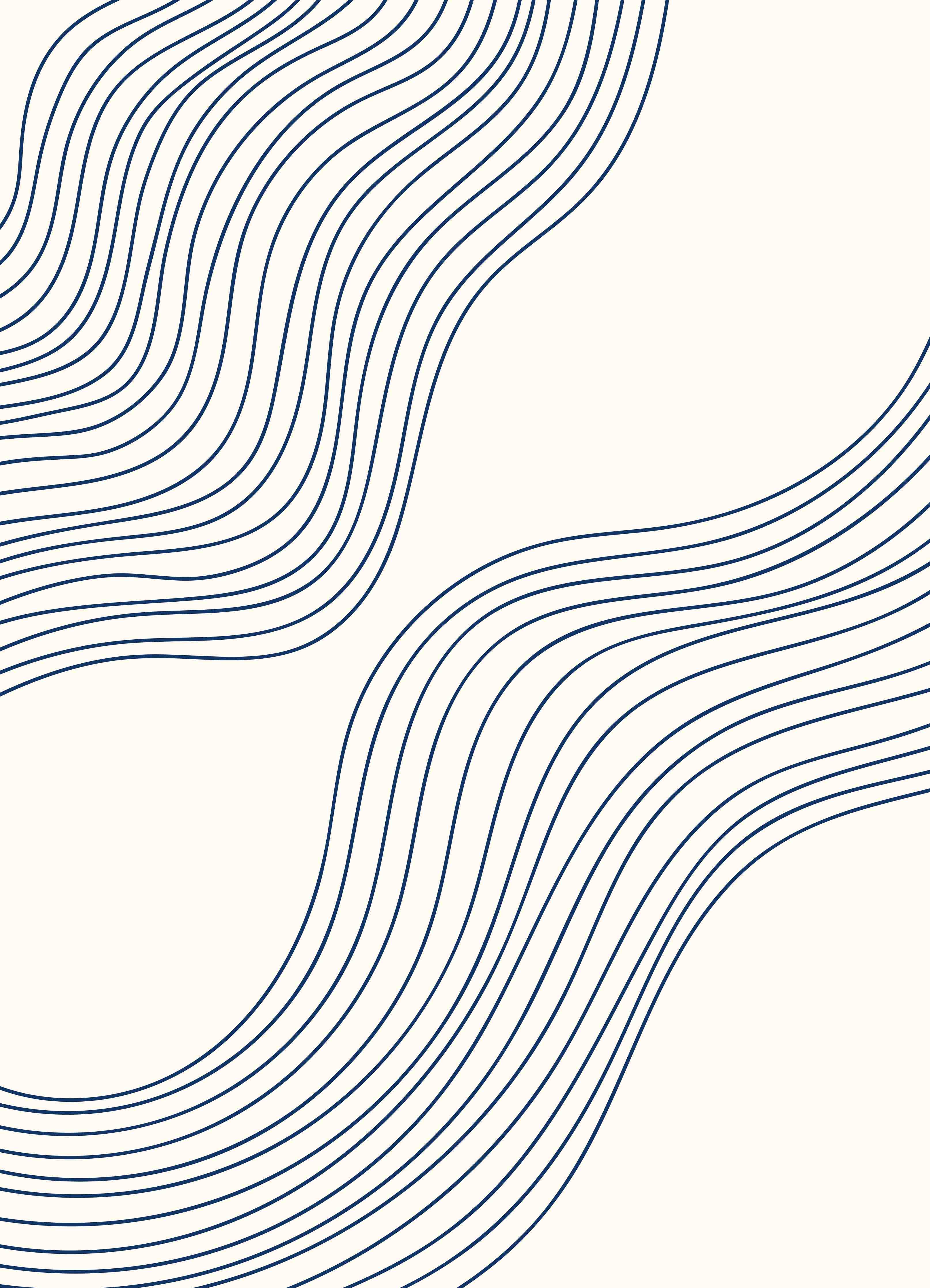 Große Wandbilder-Abstrakte Linienkunst in Blau und Weiß