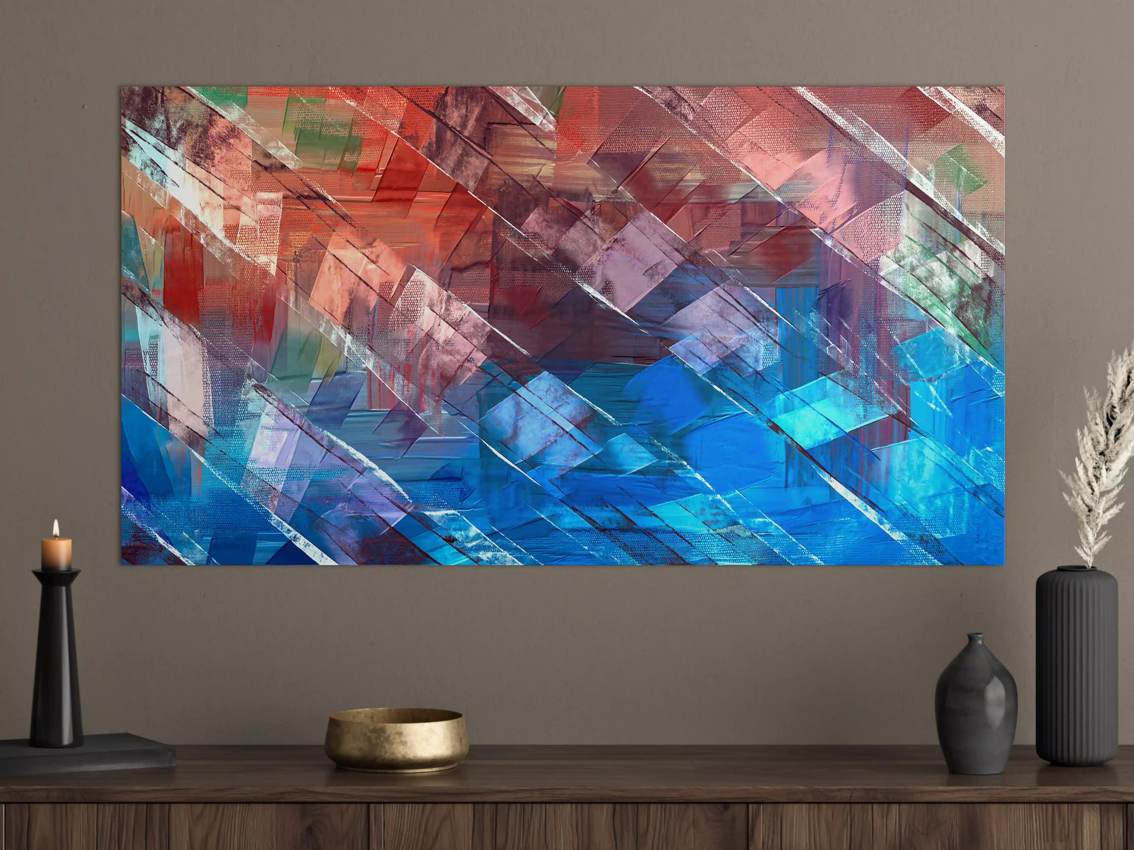 Große Wandbilder - Abstrakte Ölmalerei auf Leinwand