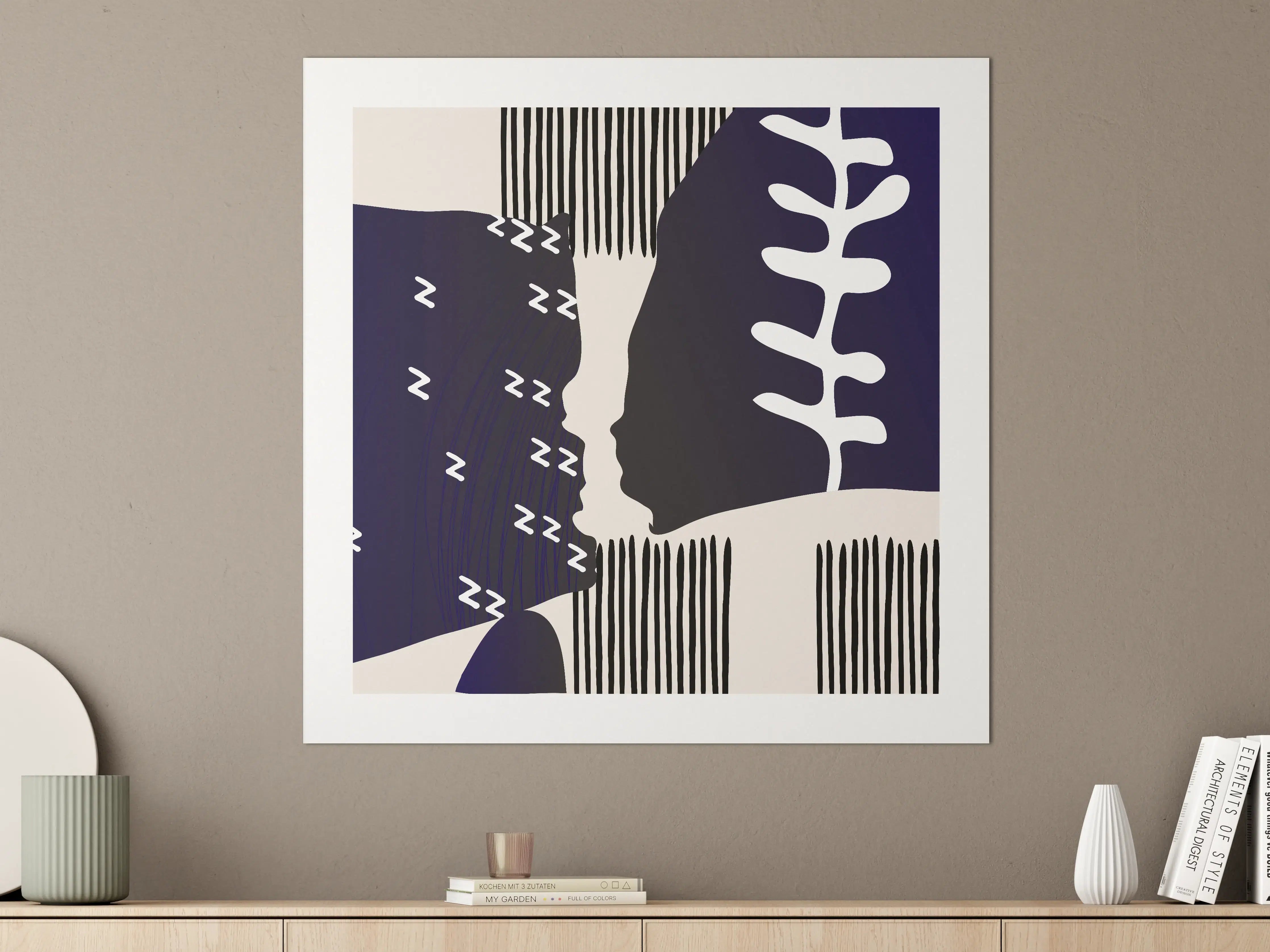 Große Wandbilder - Abstrakte Schwarz-Weiß-Designs