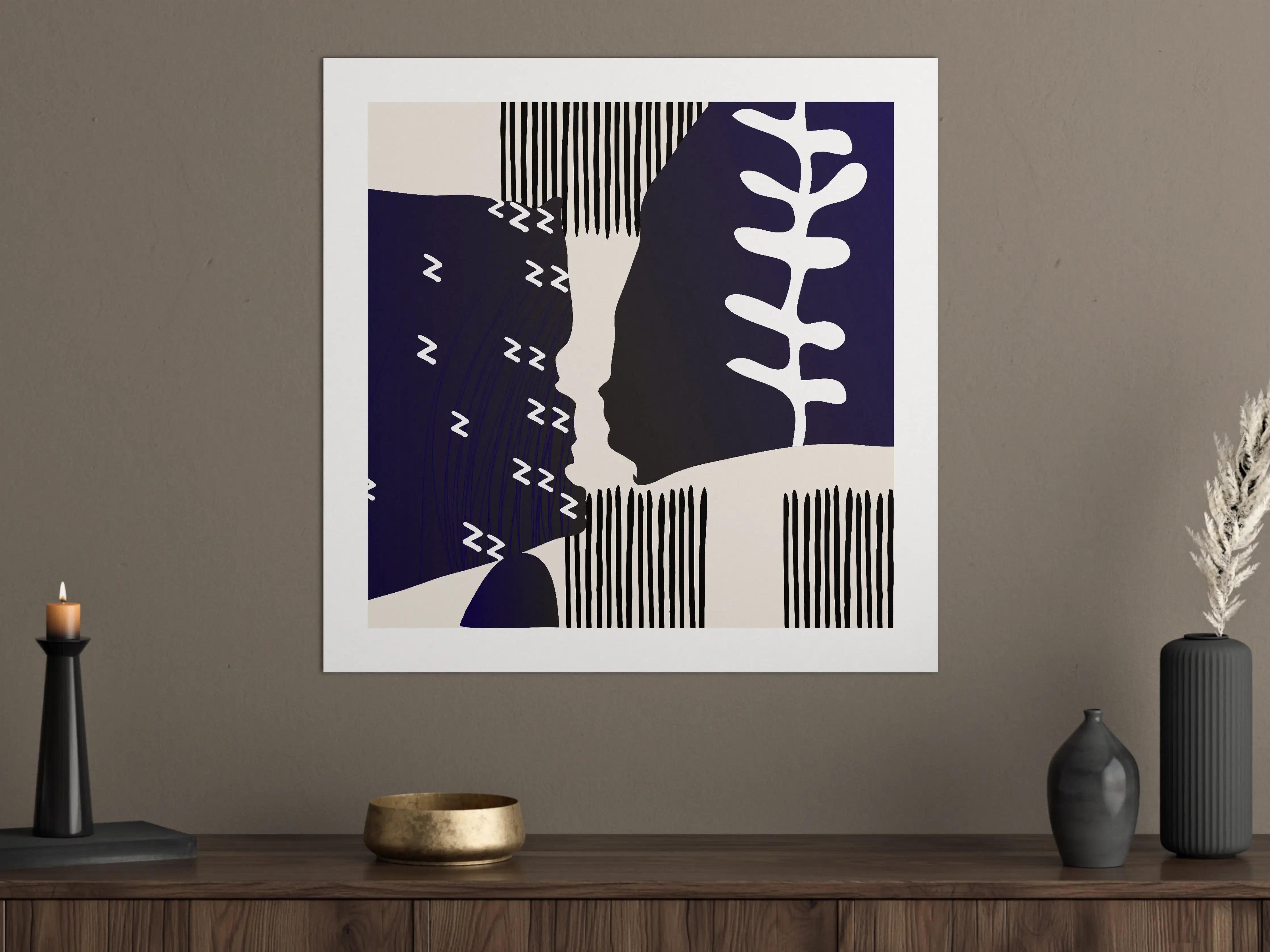 Große Wandbilder - Abstrakte Schwarz-Weiß-Designs