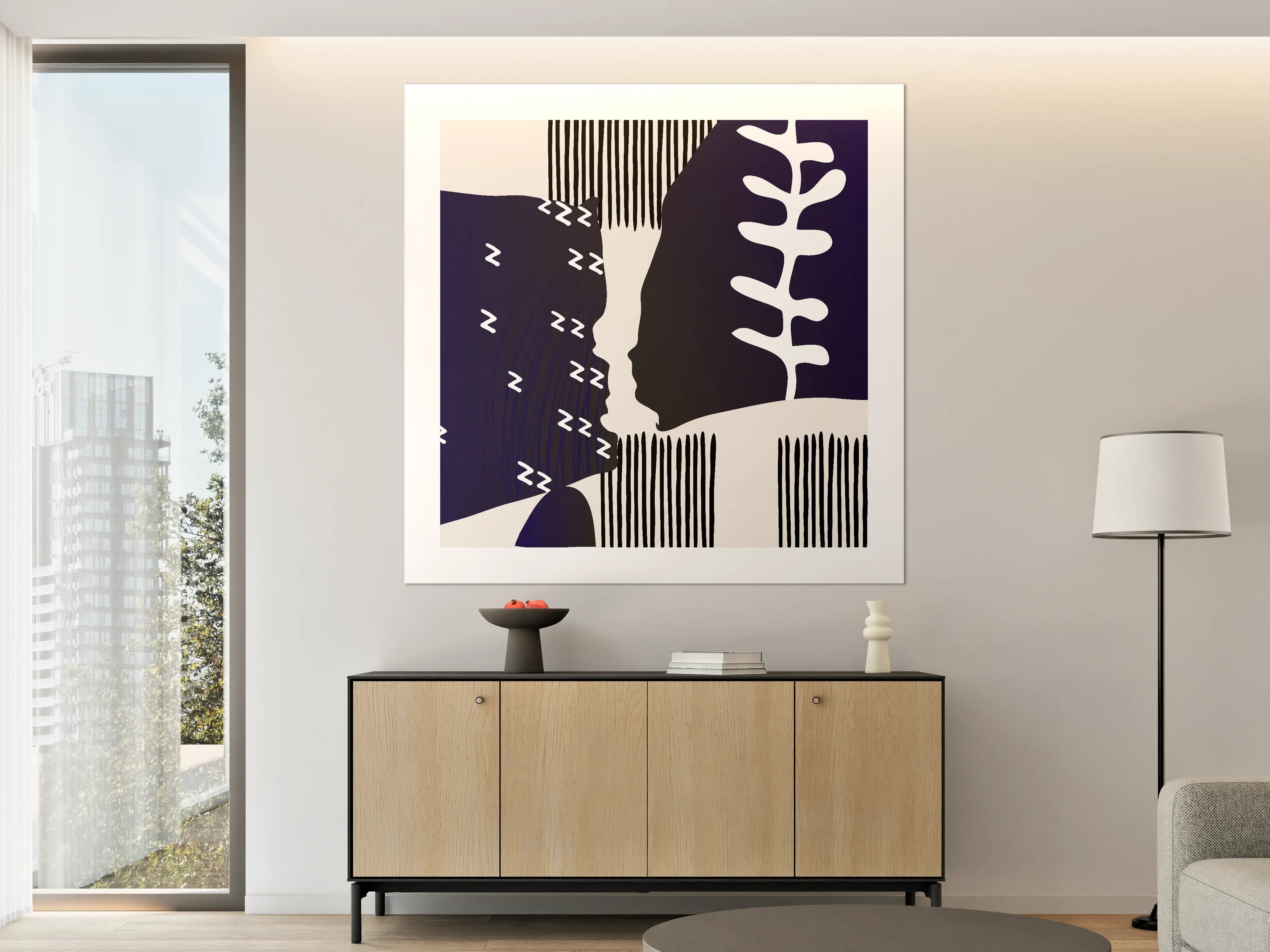 Große Wandbilder - Abstrakte Schwarz-Weiß-Designs