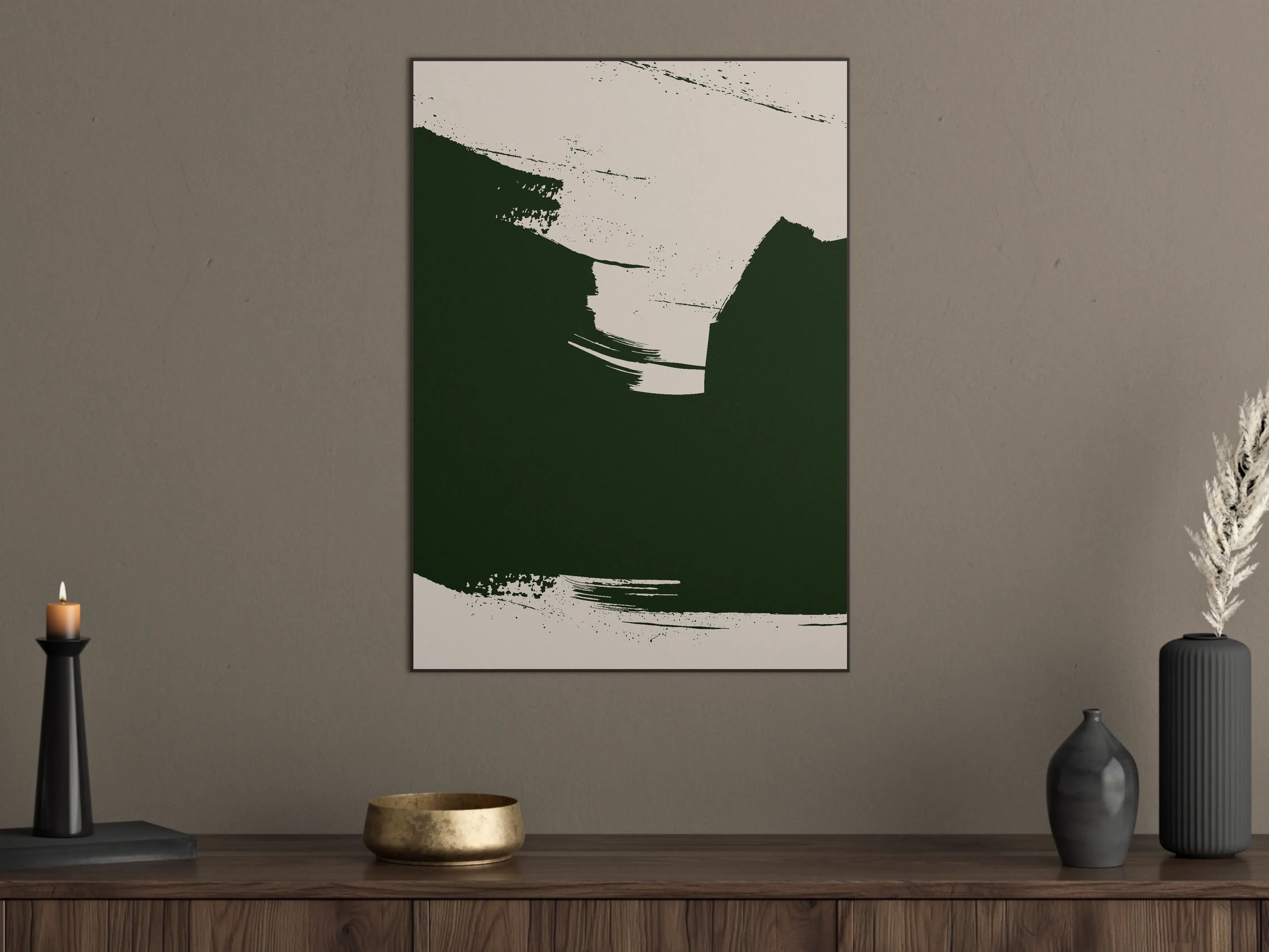 Große Wandbilder - Abstrakte Schwarz-Weiß-Designs in moderner Kunst