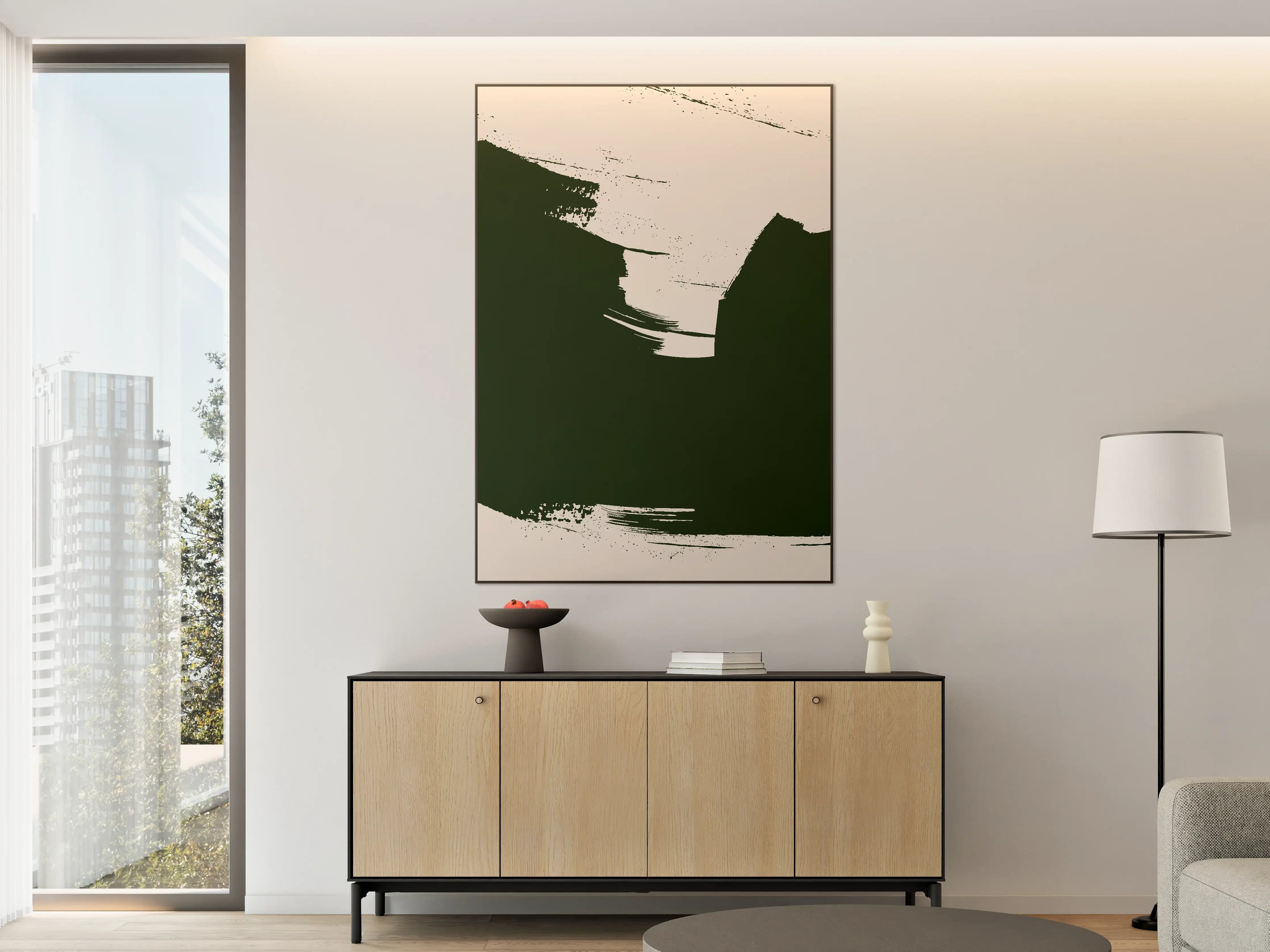Große Wandbilder - Abstrakte Schwarz-Weiß-Designs in moderner Kunst