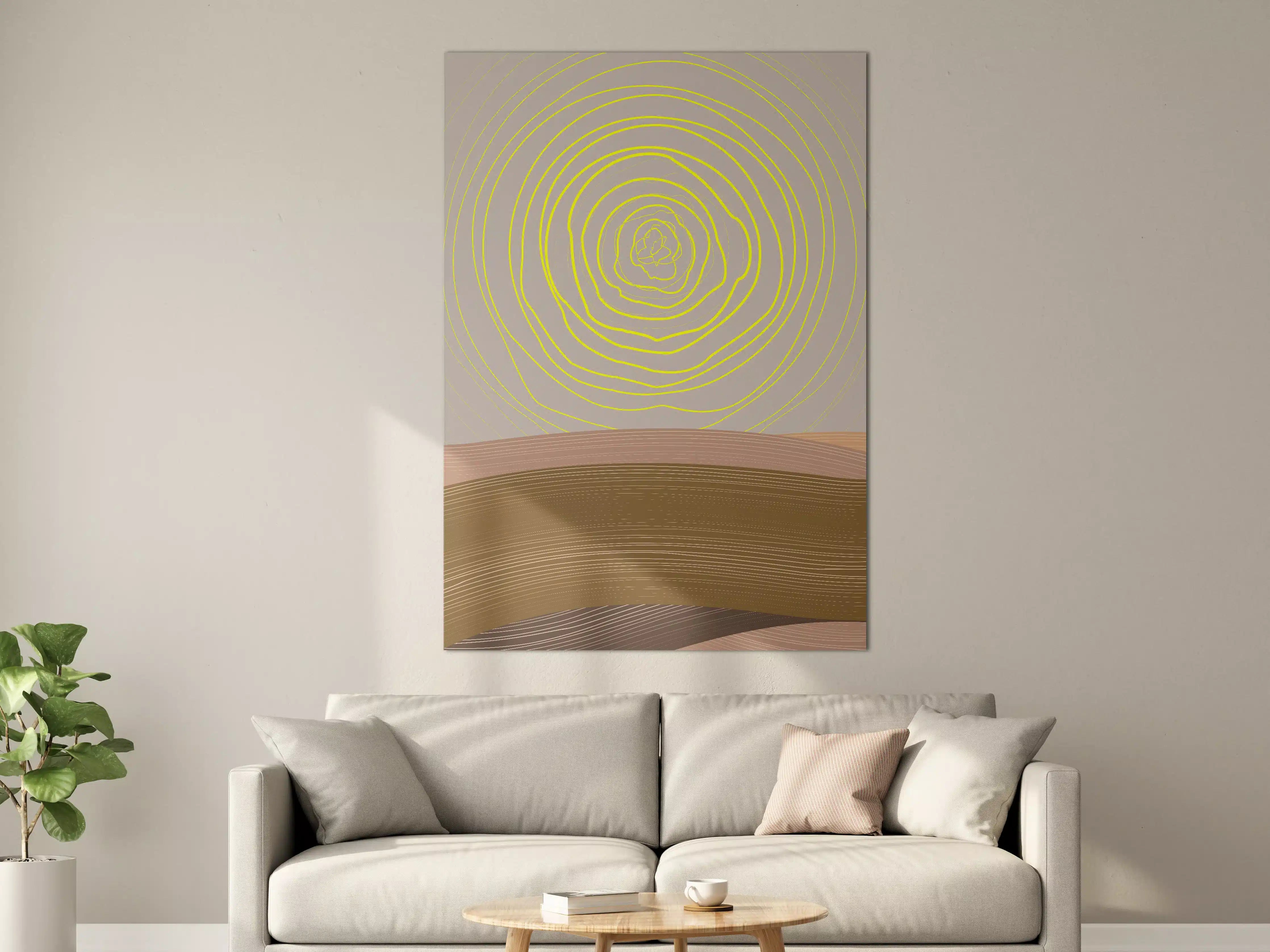 Große Wandbilder - Abstrakte Sonnenspirale