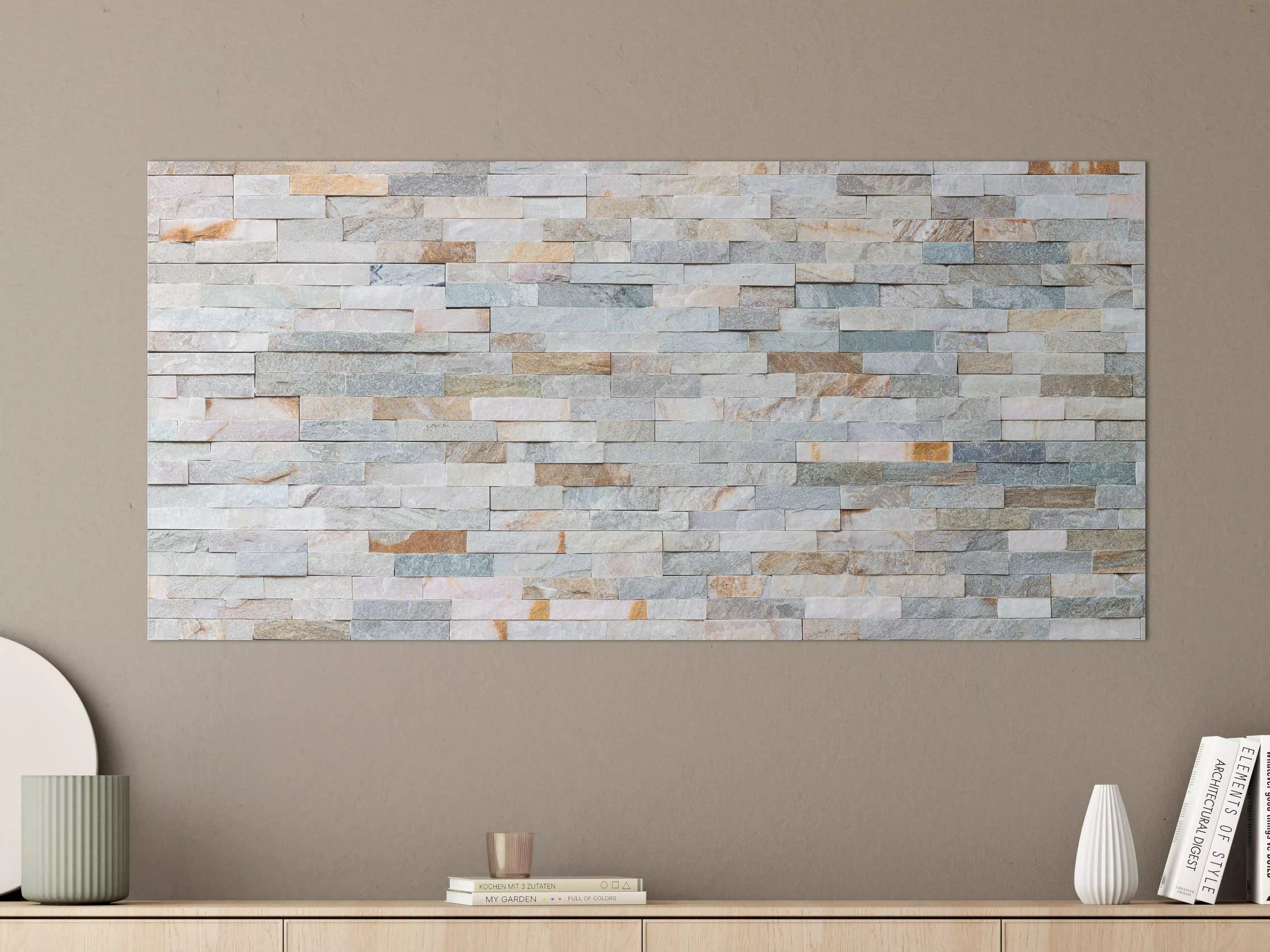 Große Wandbilder - Abstrakte Steinwandmuster