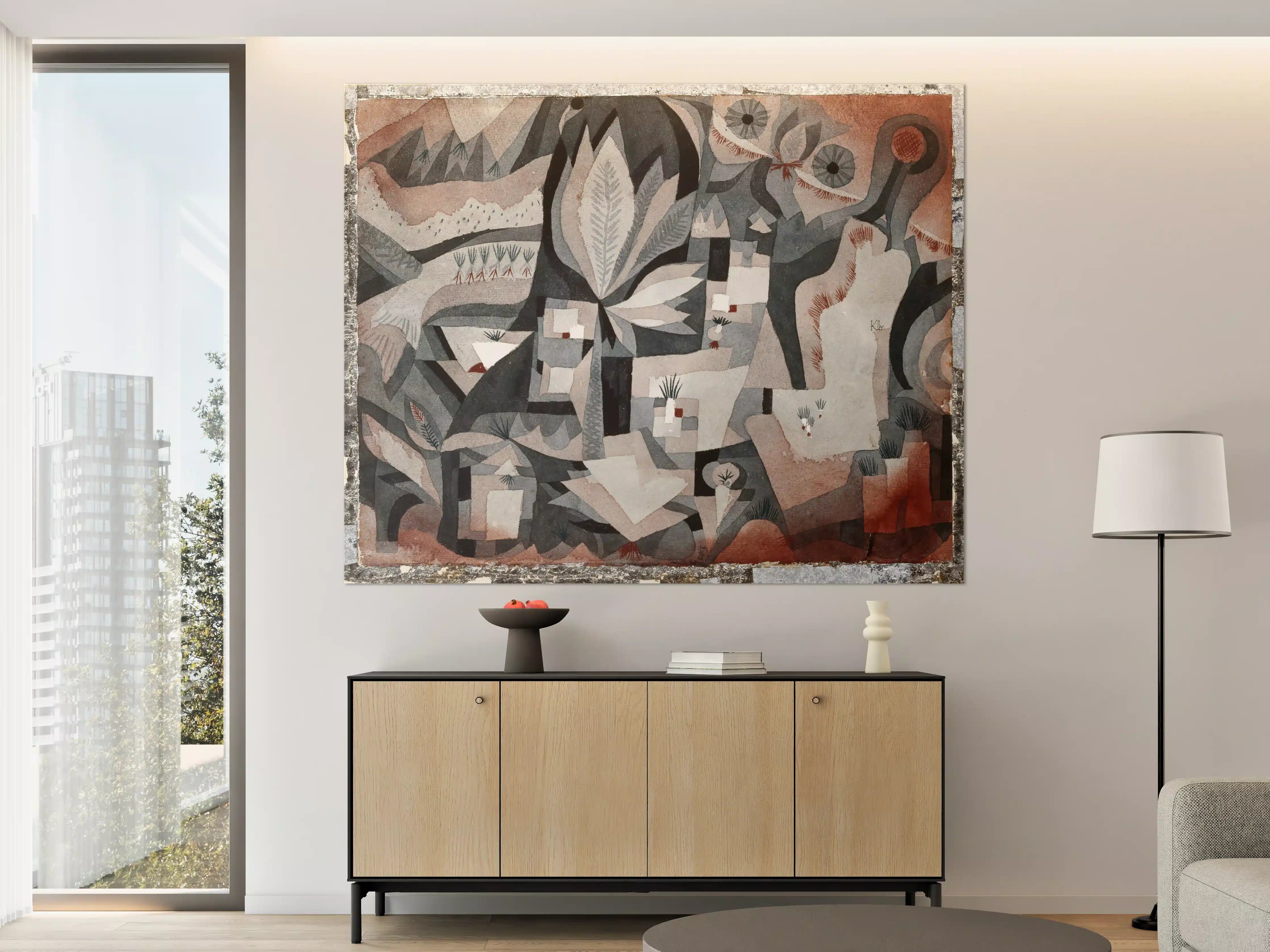 Große Wandbilder - Abstrakte Wandkunst in Erdtonfarben