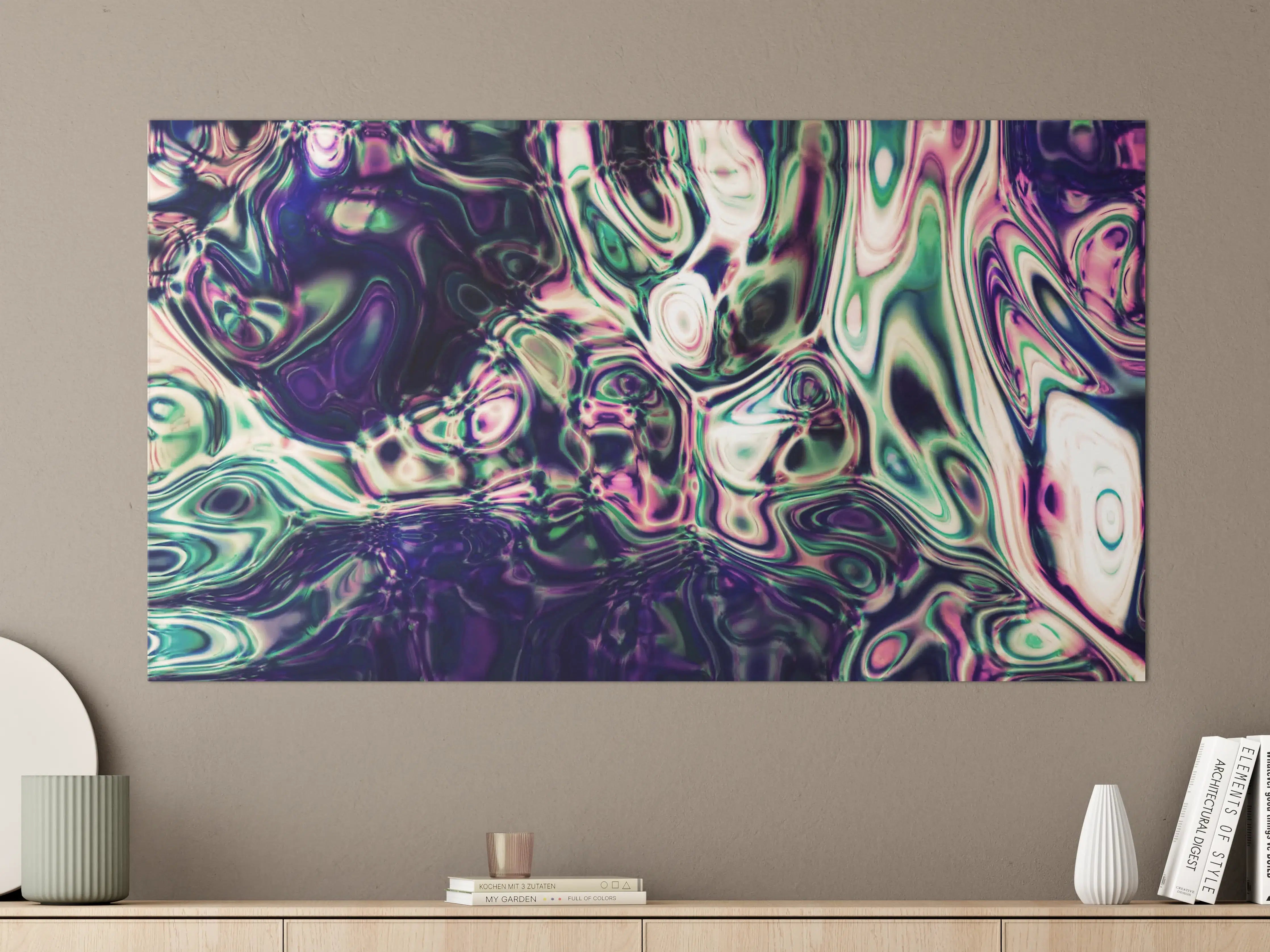Große Wandbilder - Abstrakte bunte Acrylfarbe